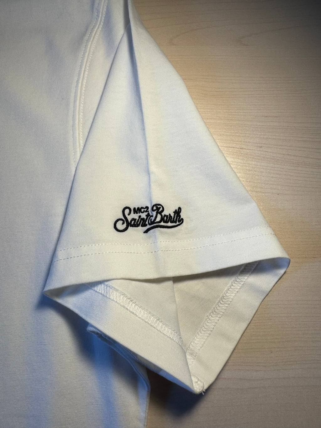 T-shirt Saint Barth "Racing Team" bianca