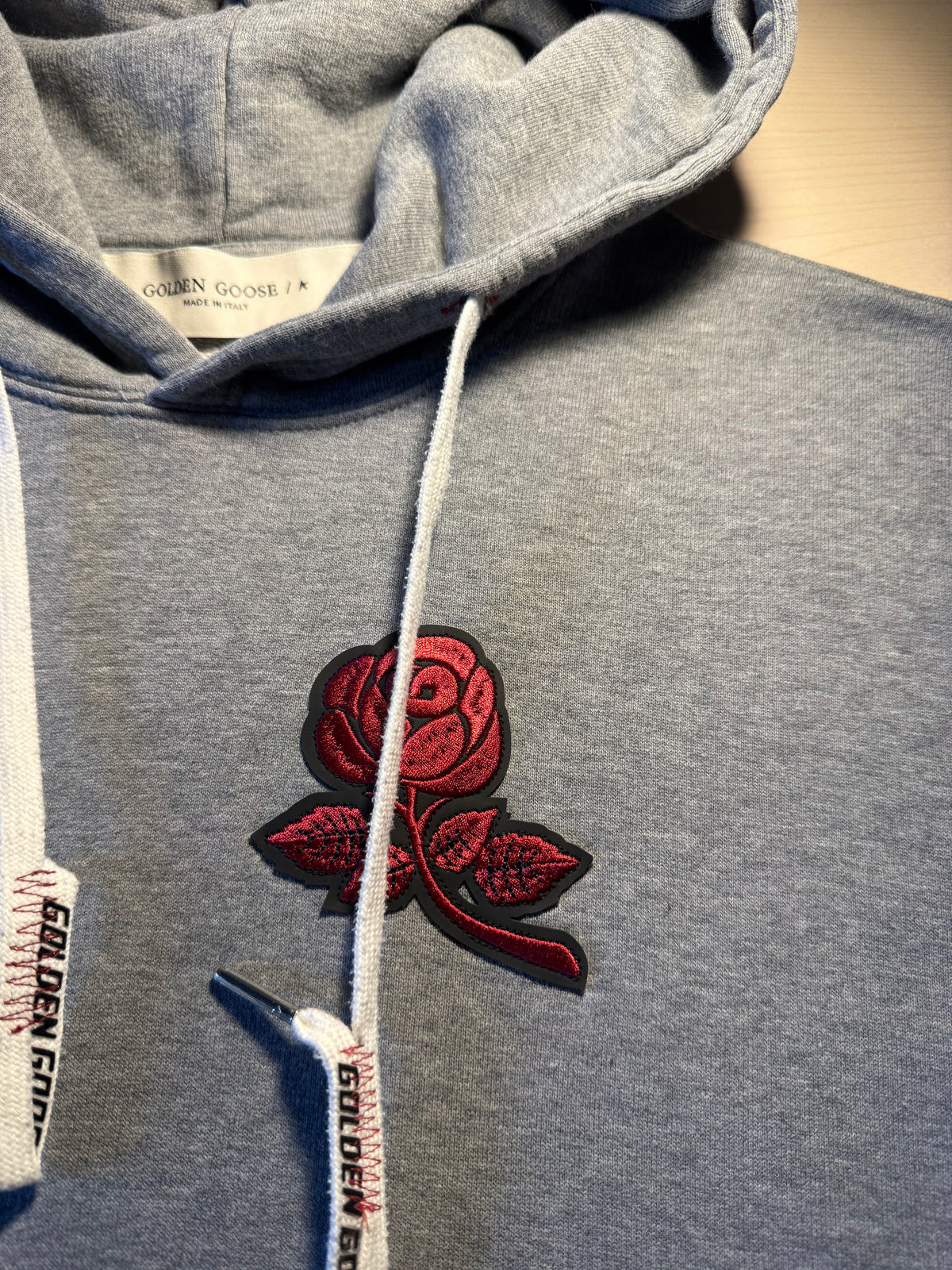 Felpa Golden Goose Patch rosa