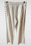 Pantaloni Golden Goose star jogging bianchi stelline laterali