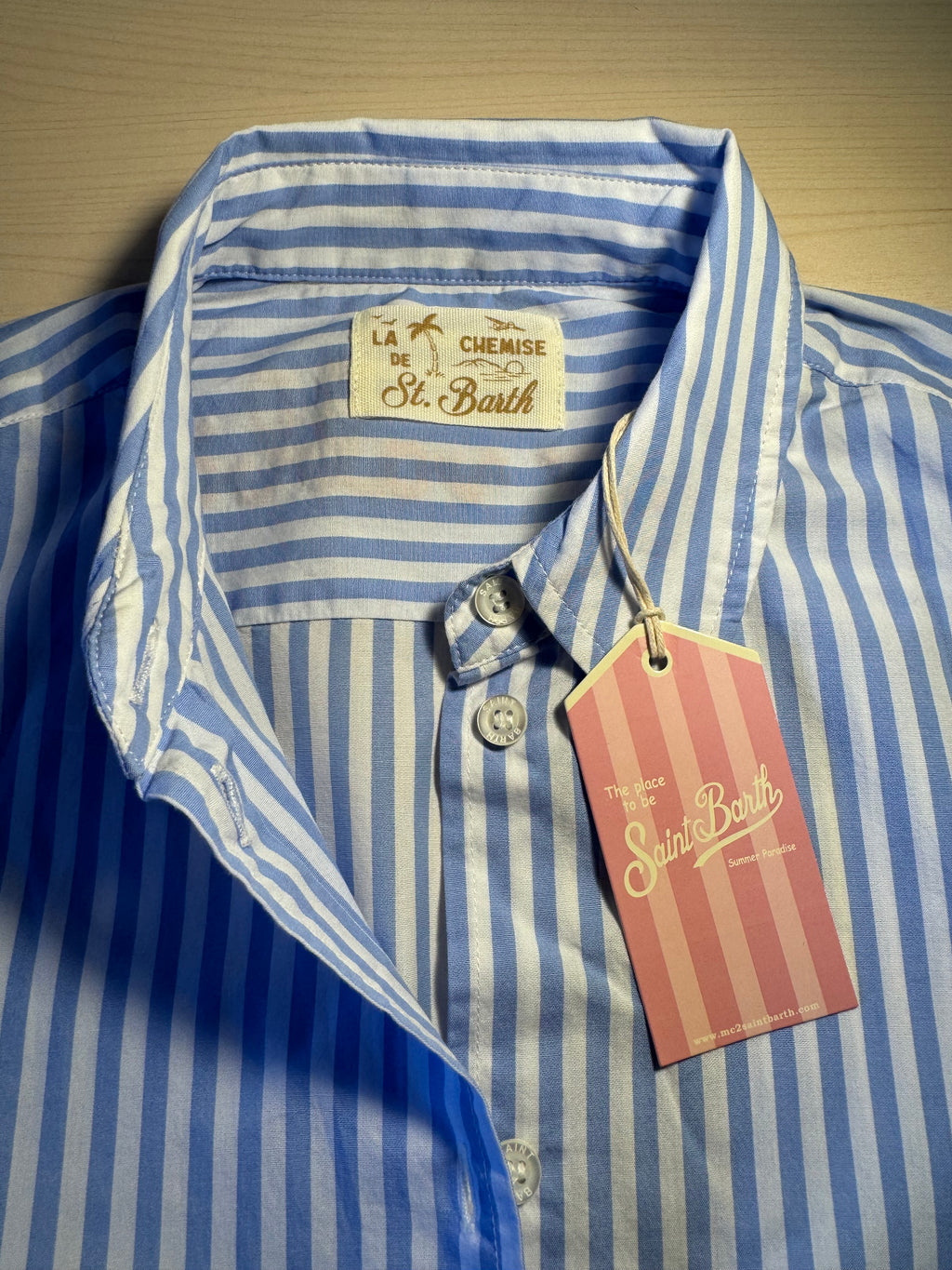Camicia Saint Barth righe “No Vabbè”
