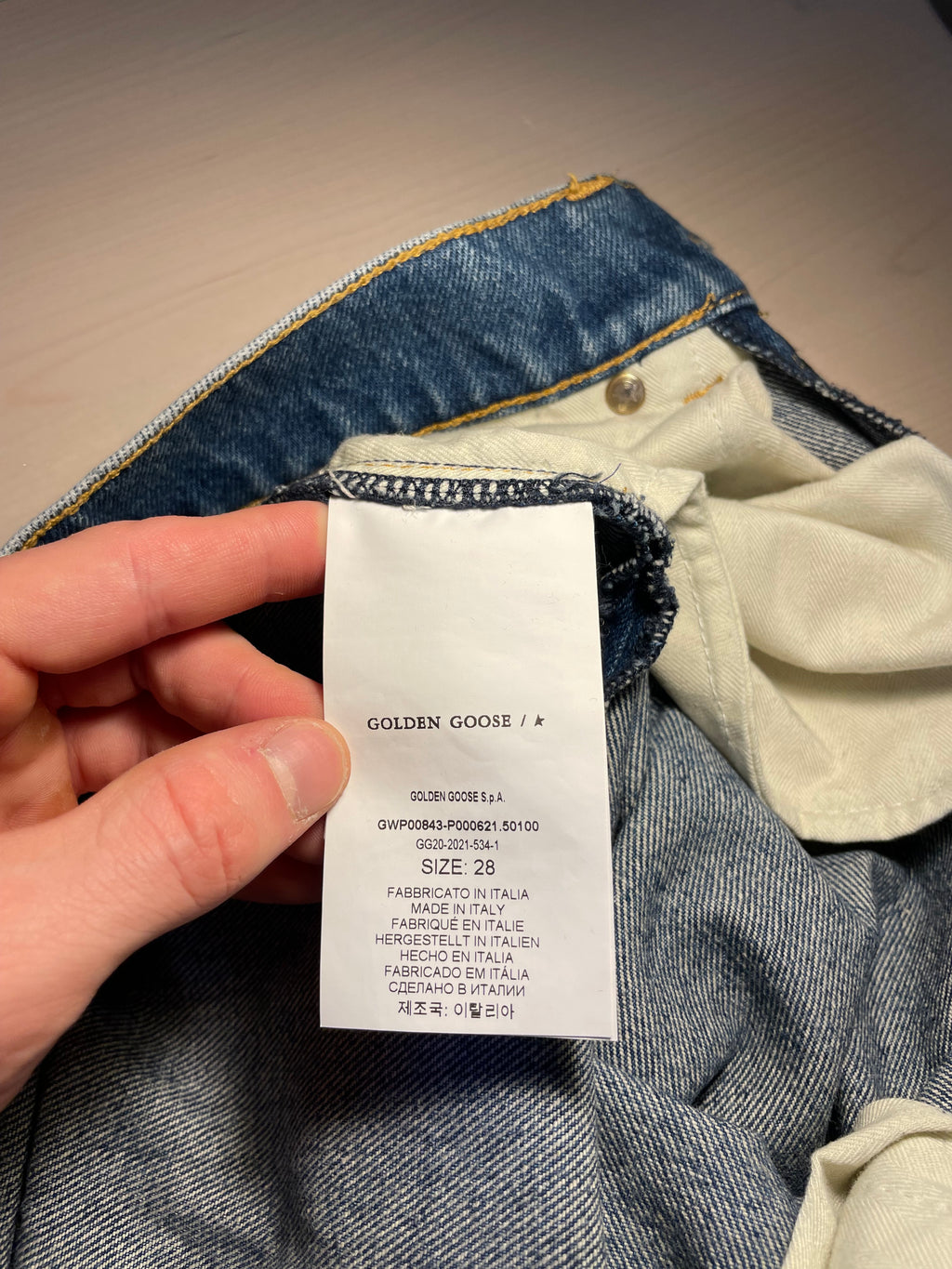 Jeans Golden Goose con patch