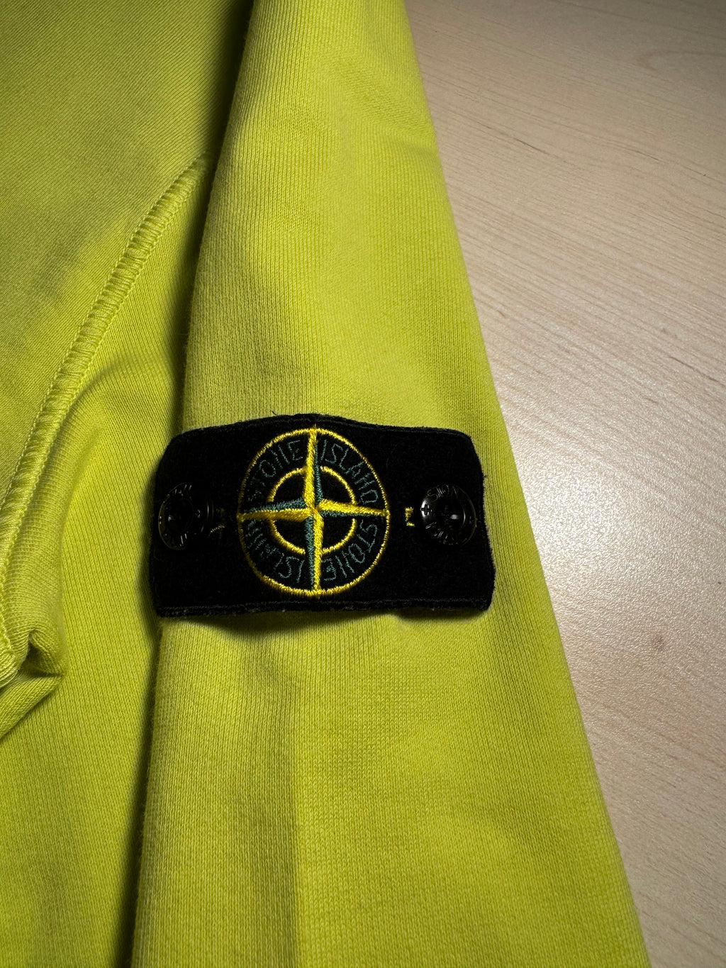 Felpa Stone Island giallo fluo