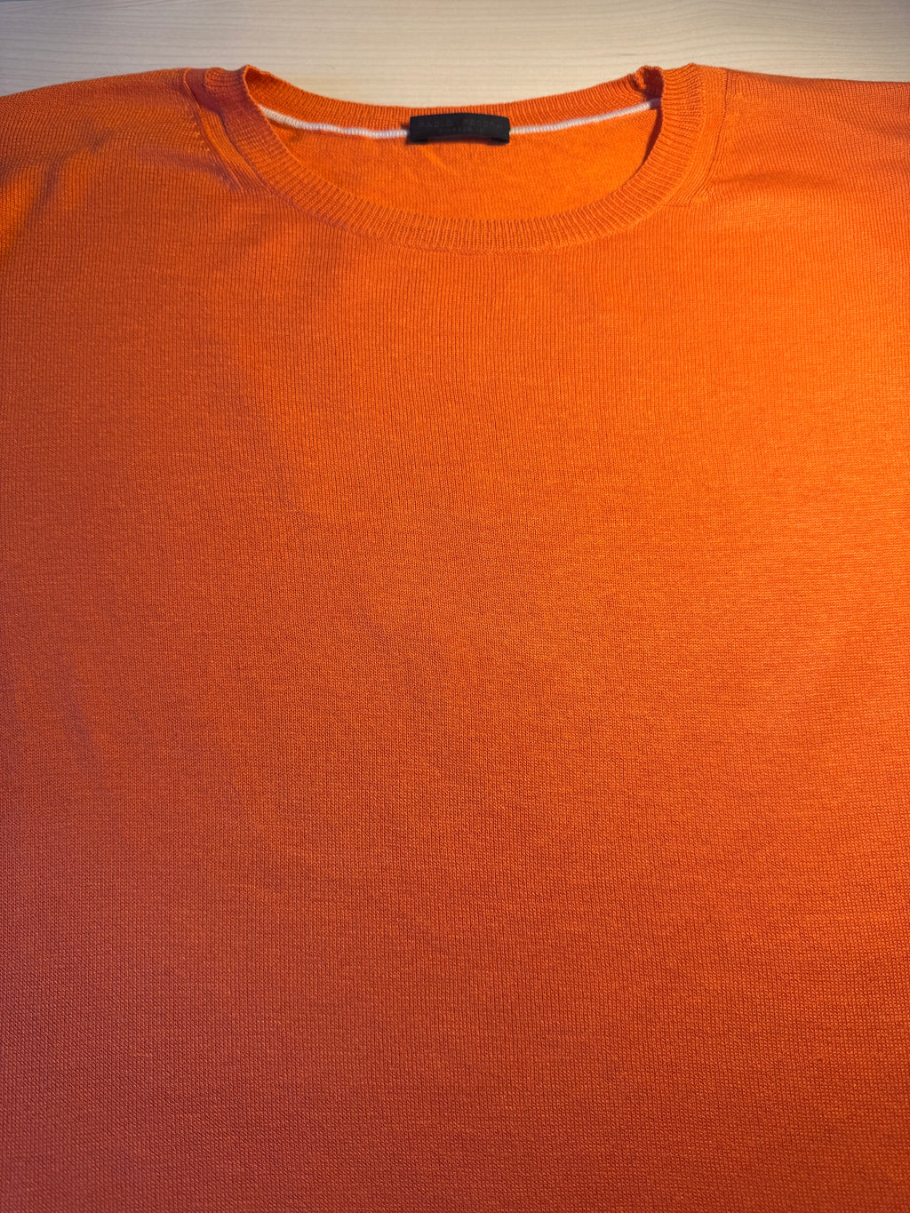 Maglione Paolo Pecora girocollo arancione