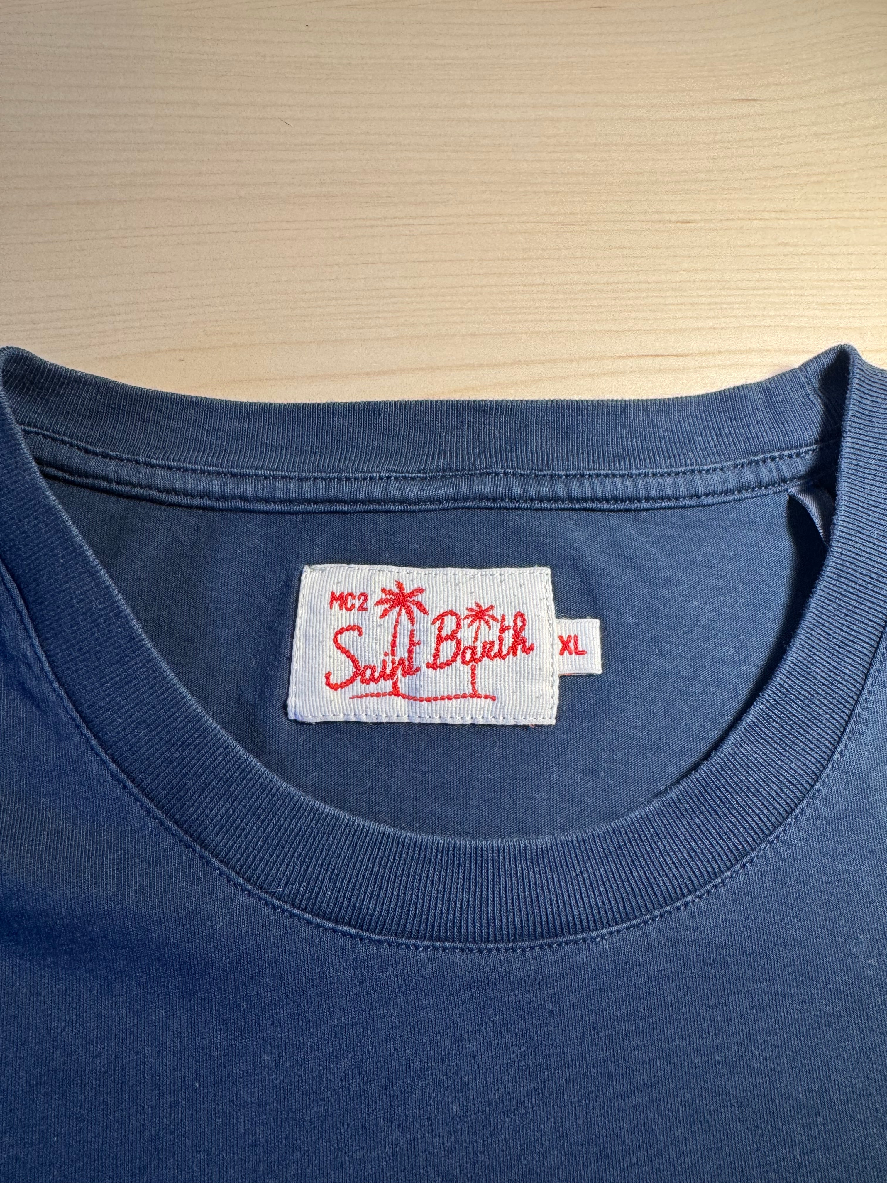 Maglia Saint Barth "St. Barth Spritz" blu