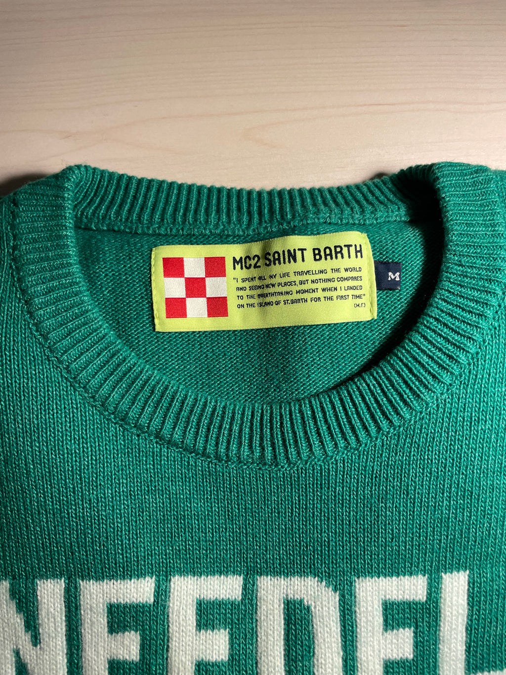 Maglione Saint Barth "Infedele" verde