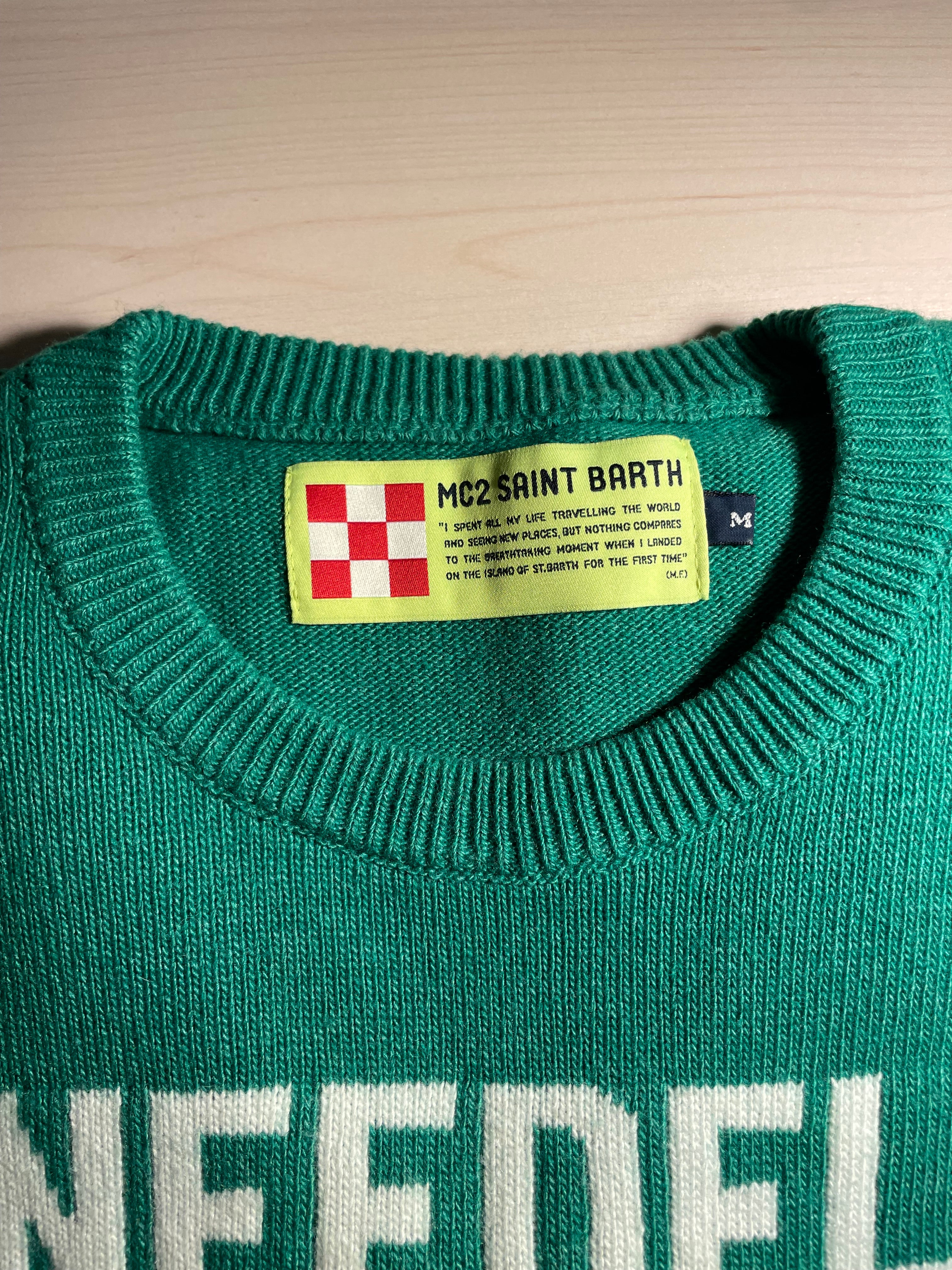 Maglione Saint Barth "Infedele" verde
