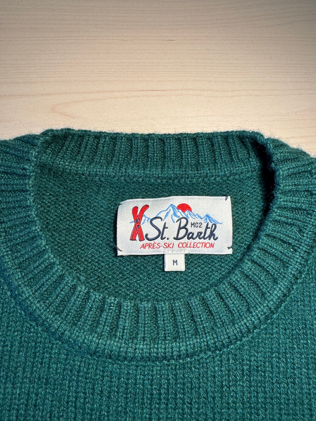 Maglione Saint Barth "St. Moritz Top Of The World" verde