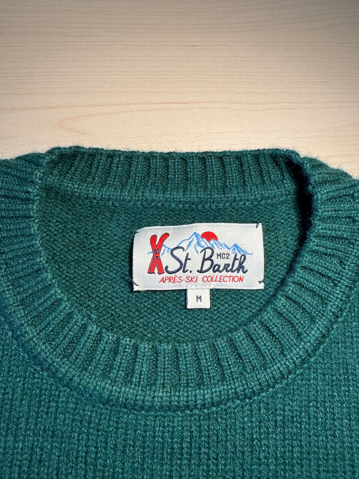 Maglione Saint Barth "St. Moritz Top Of The World" verde