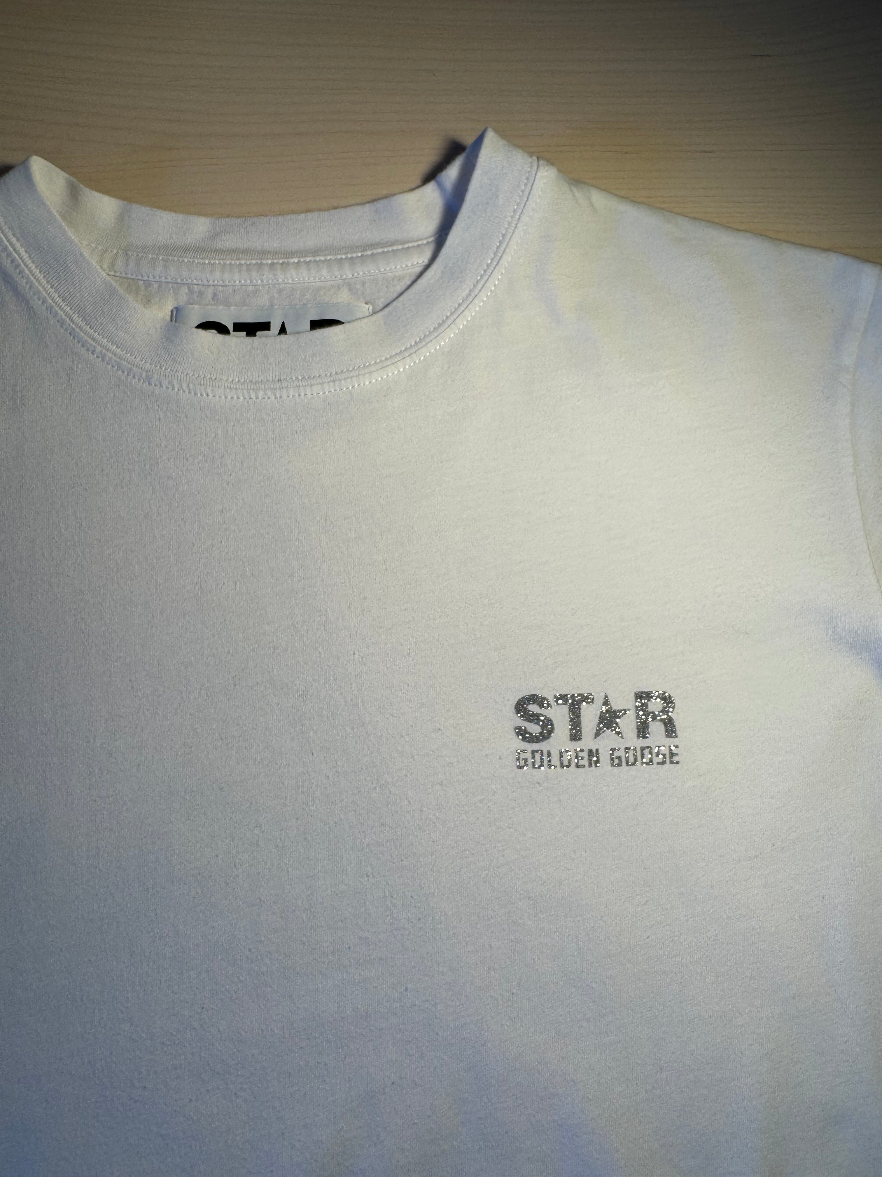 Maglia Golden Goose Star stella argento retro tg S