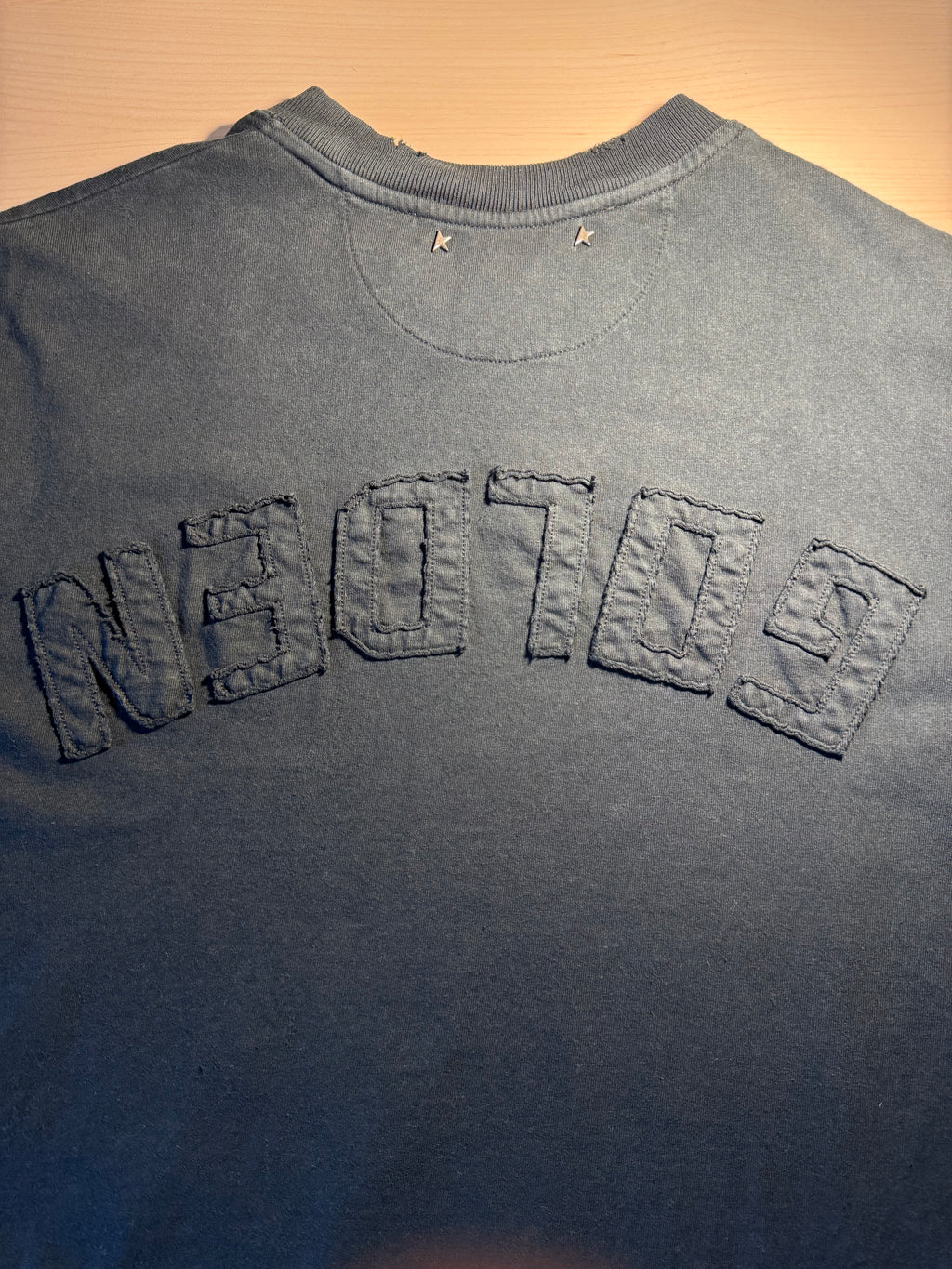 Maglia Golden Goose nero lavato “Golden” retro - Jersey Capsule