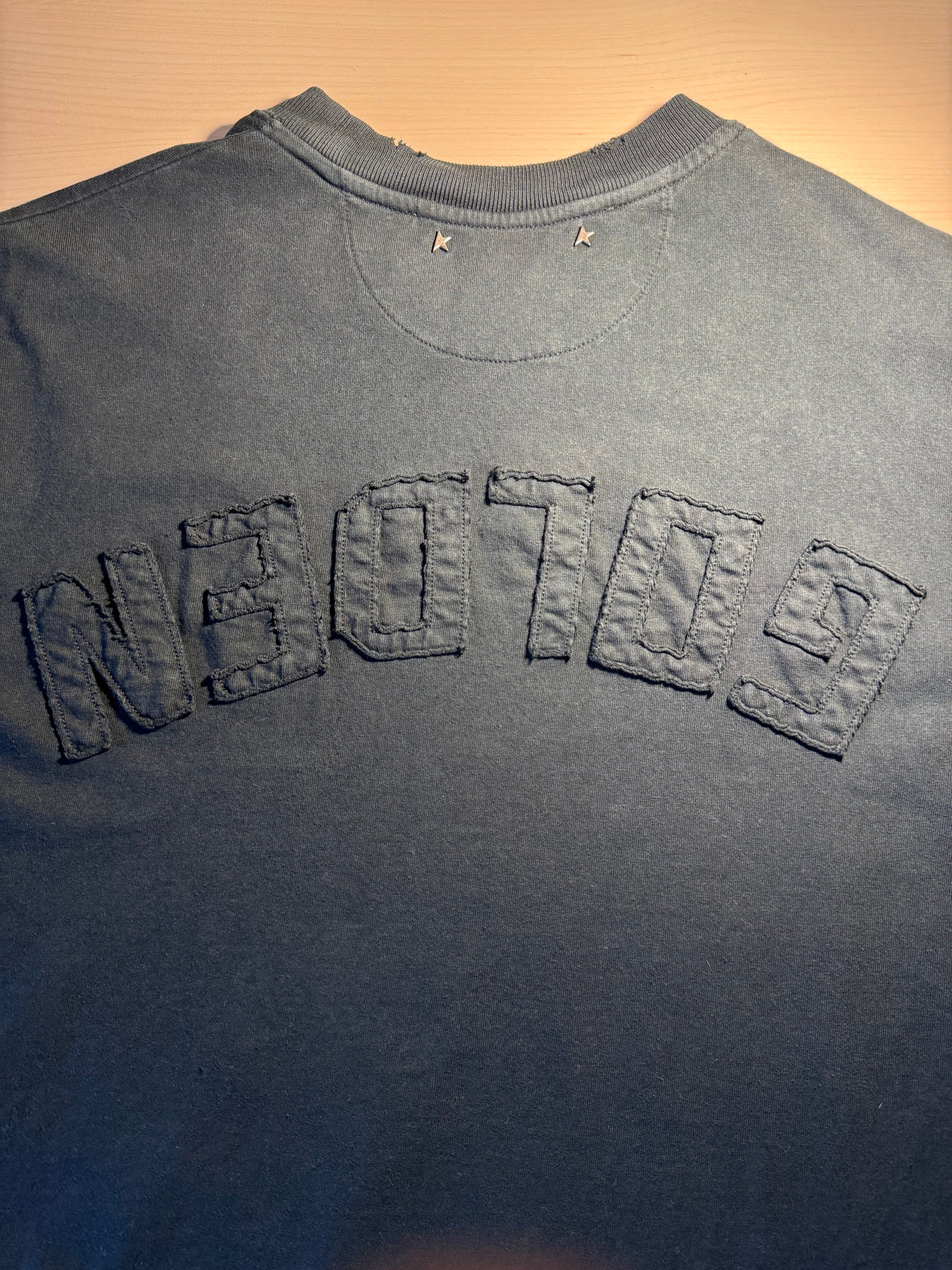 Maglia Golden Goose nero lavato “Golden” retro - Jersey Capsule