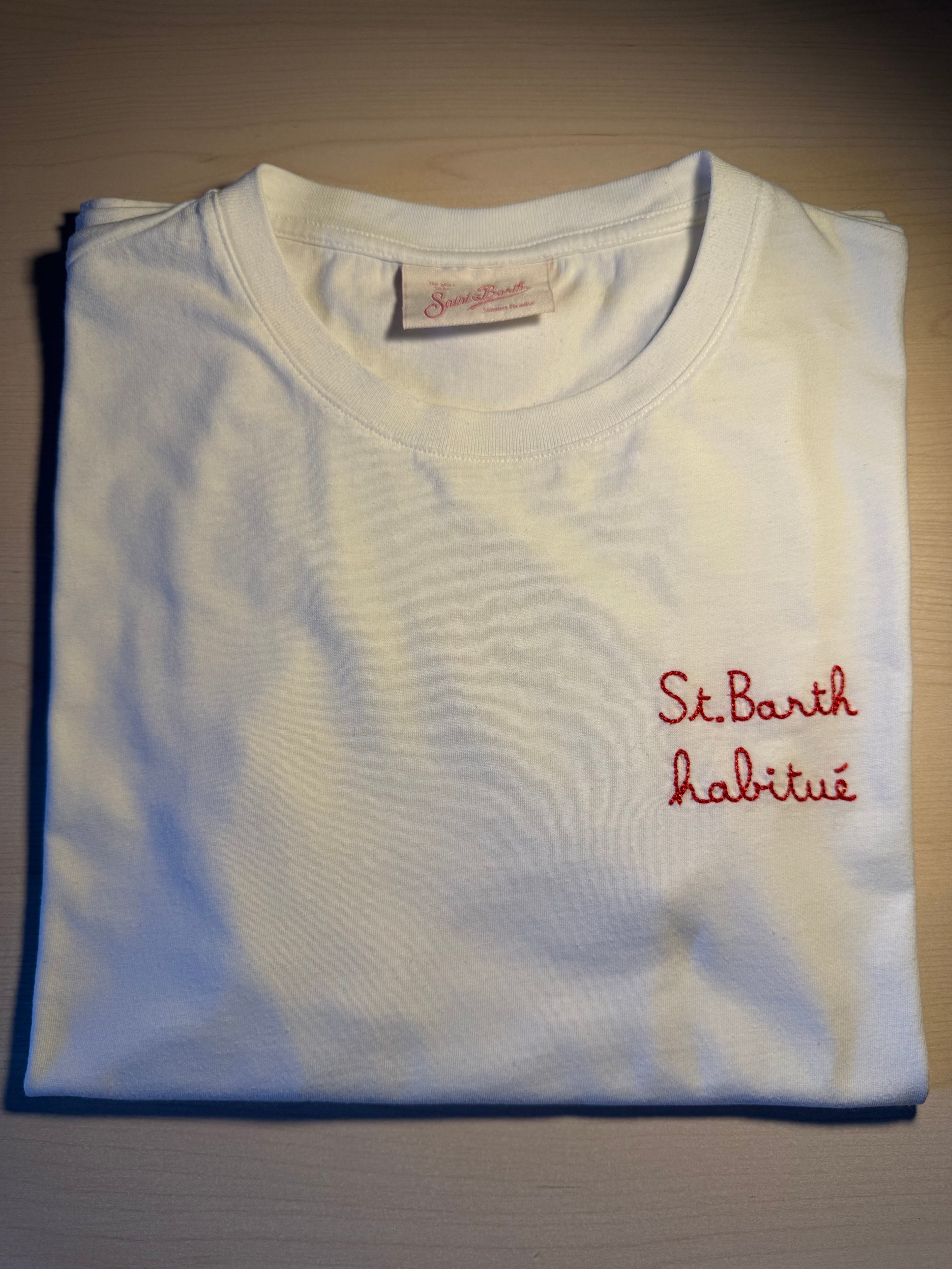 Maglia Saint Barth "St. Barth Habitué" bianca tg XS