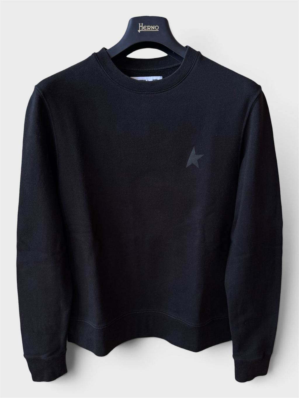 Felpa Golden Goose Star nera stella nera