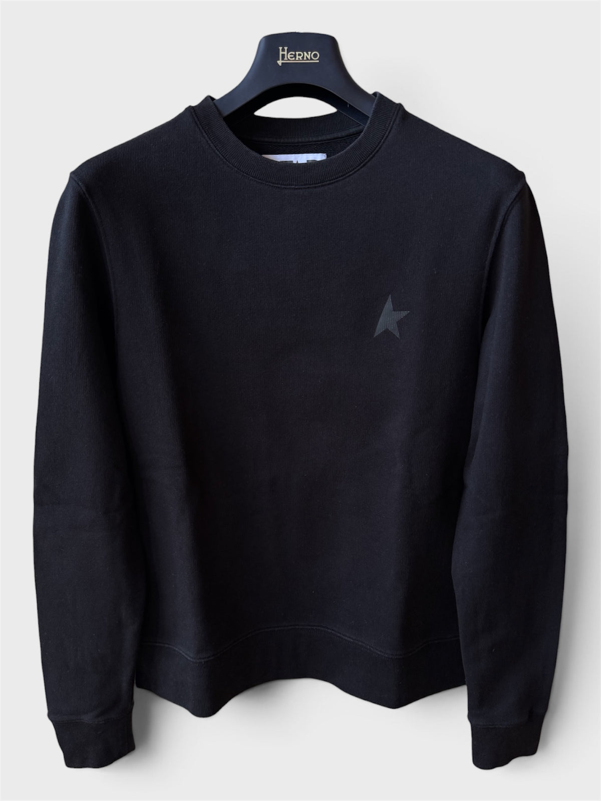 Felpa Golden Goose Star nera stella nera