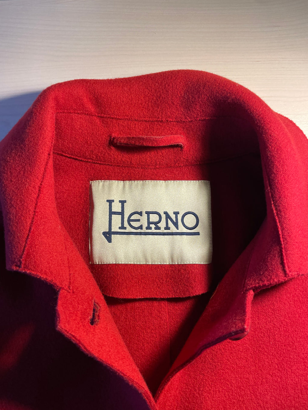 Cappotto Herno rosso lana
