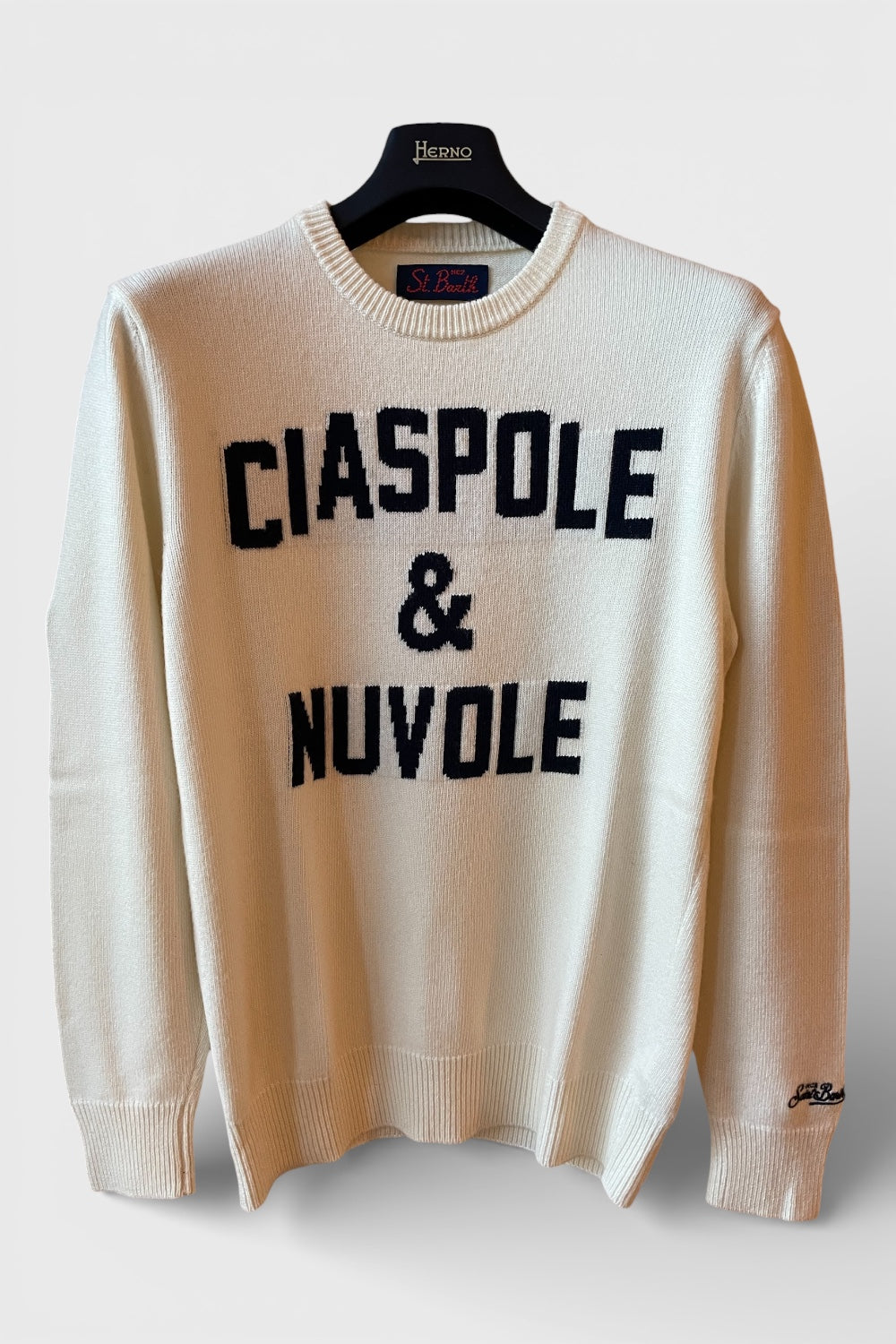 Maglione Saint Barth "Ciaspole e nuvole"