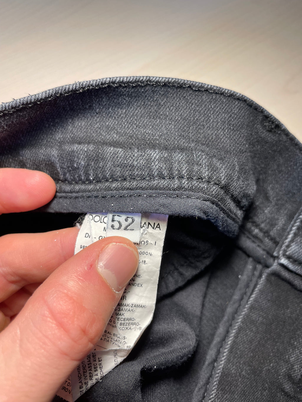 Jeans Dolce e Gabbana Denim Skinny neri