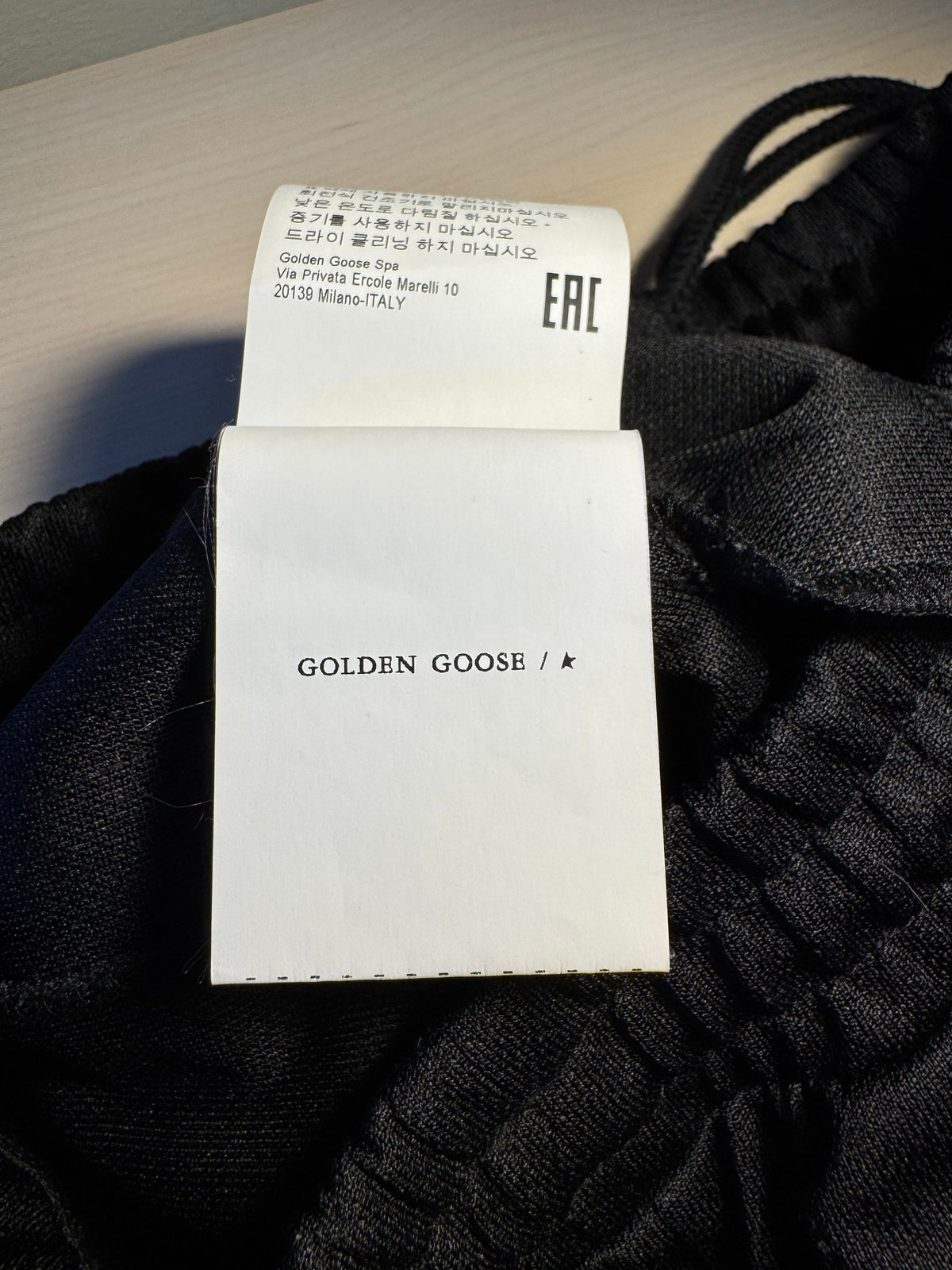 Pantaloni Golden Goose Star jogging neri stelline laterali