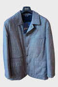 Cappotto Herno lana grigio-azzurro