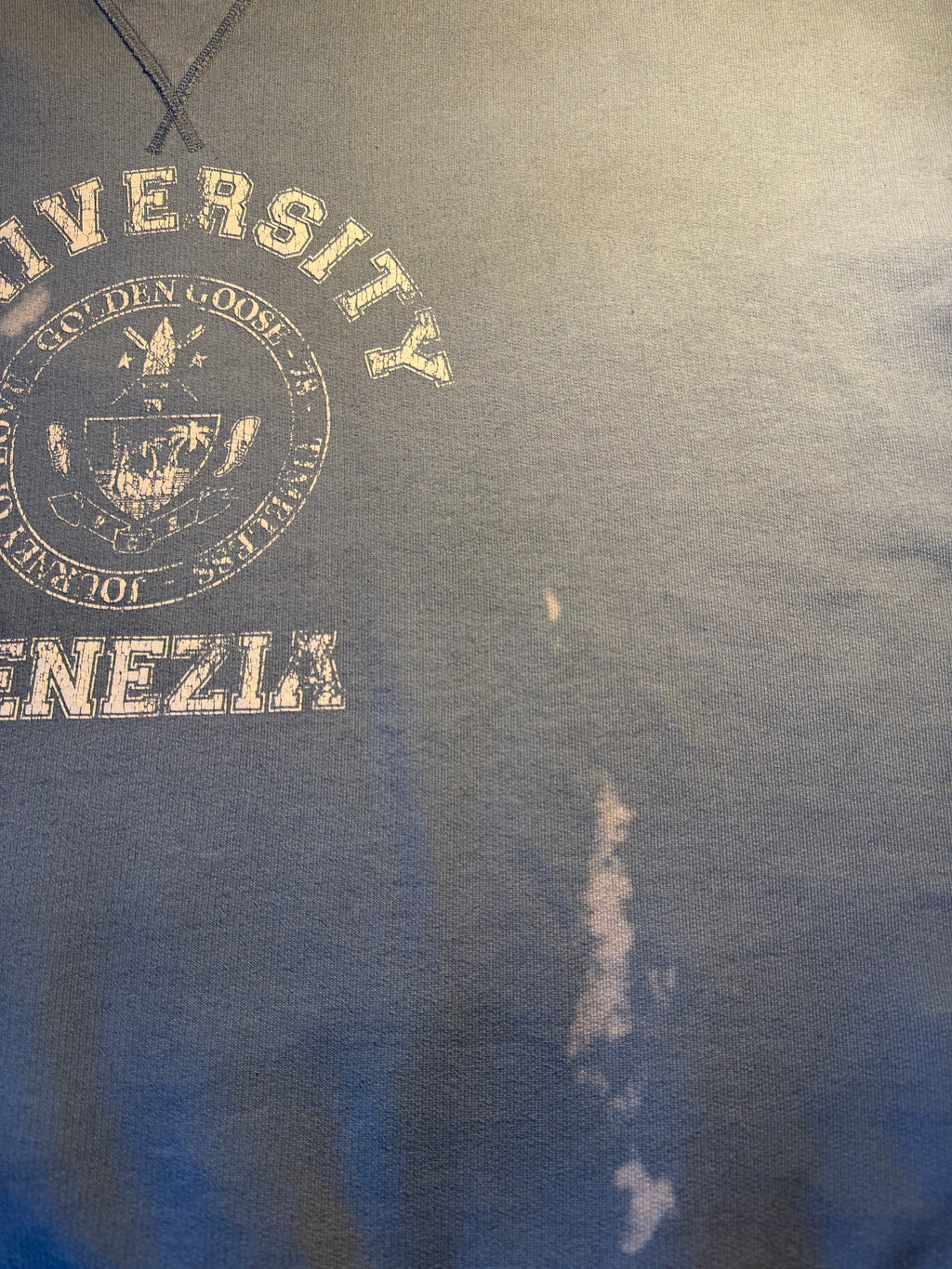 Felpa Golden Goose "University Venezia" azzurra
