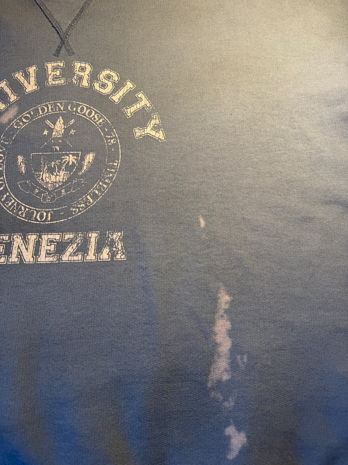 Felpa Golden Goose "University Venezia" azzurra