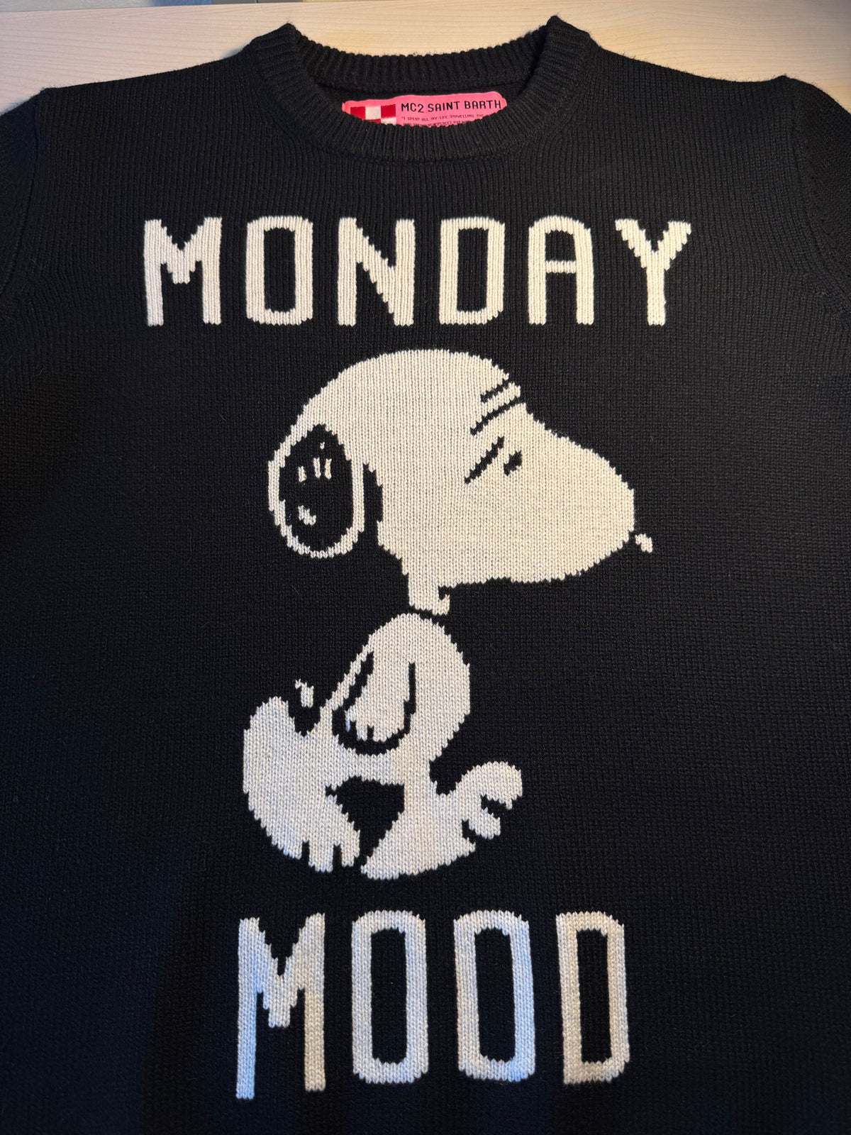 Maglione Saint Barth "Monday Mood" nero
