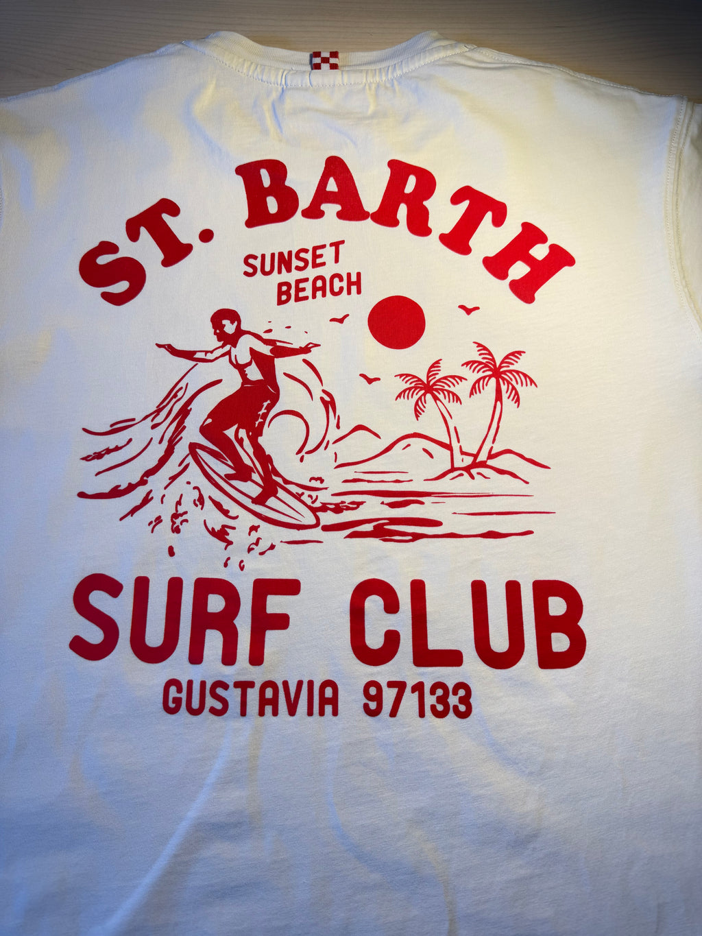 Maglia Saint Barth "Surf Club” Bianca