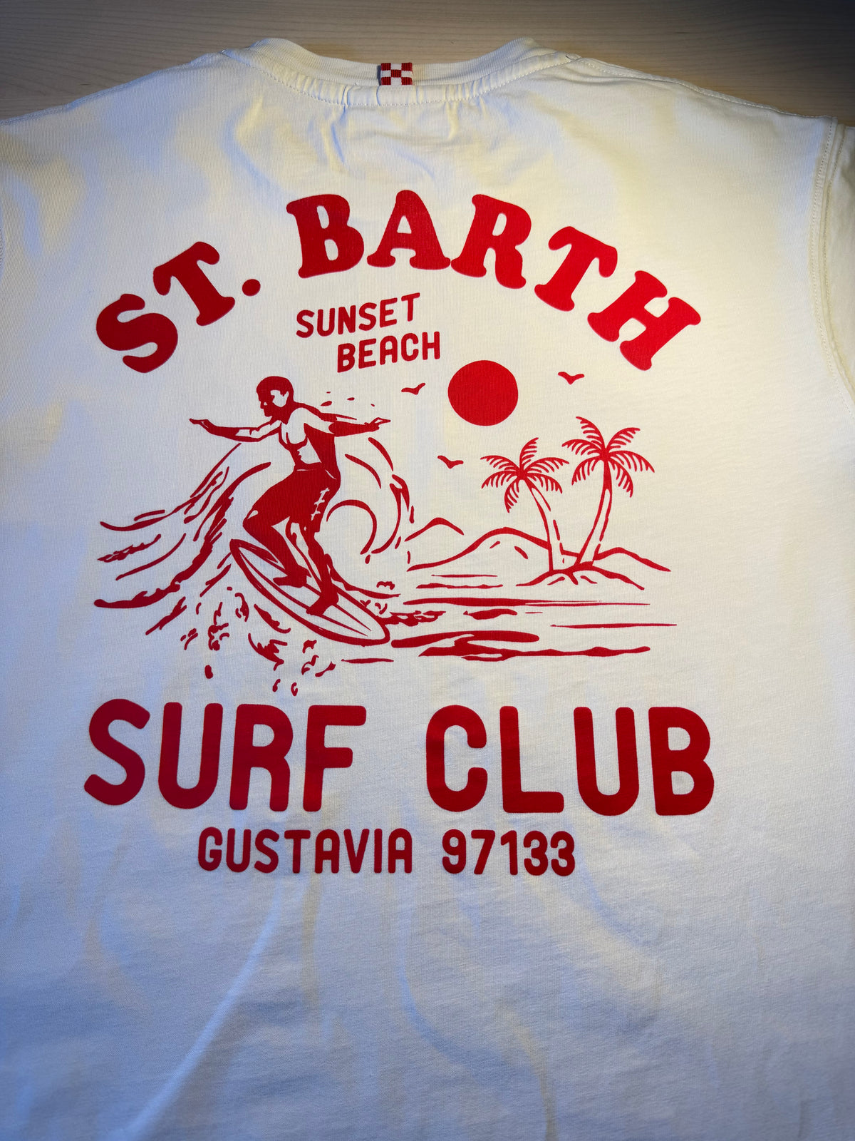 Maglia Saint Barth "Surf Club” Bianca