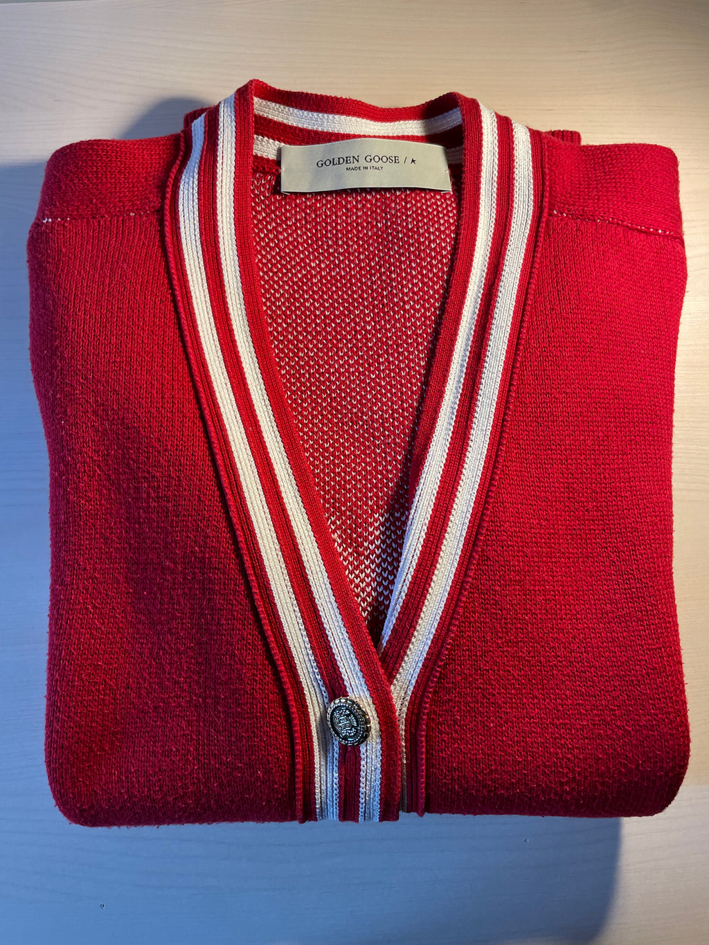 Cardigan Golden Goose "Optimism As Cultural Rebellion"