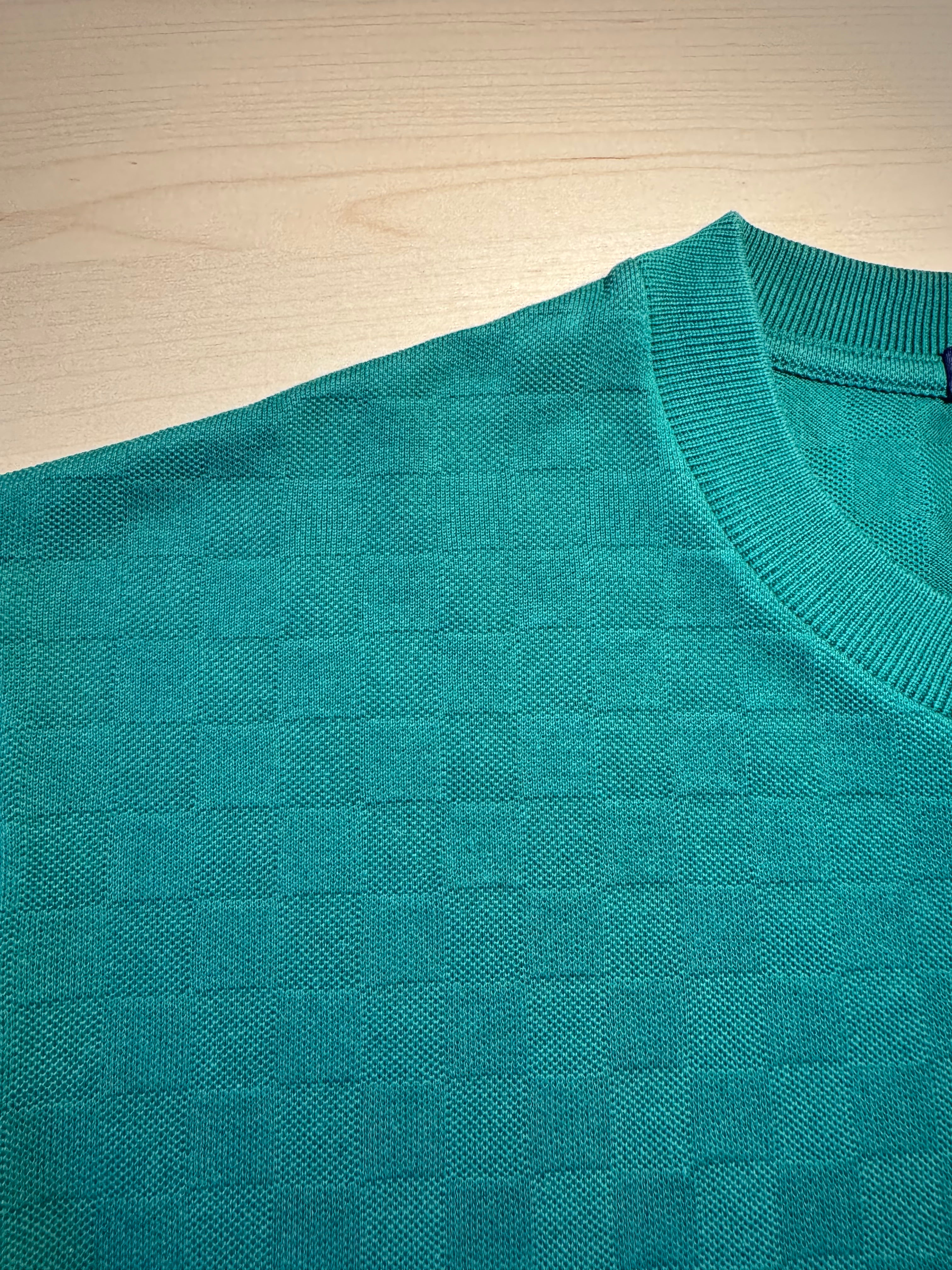 Maglia Louis Vuitton verde con taschino Damier
