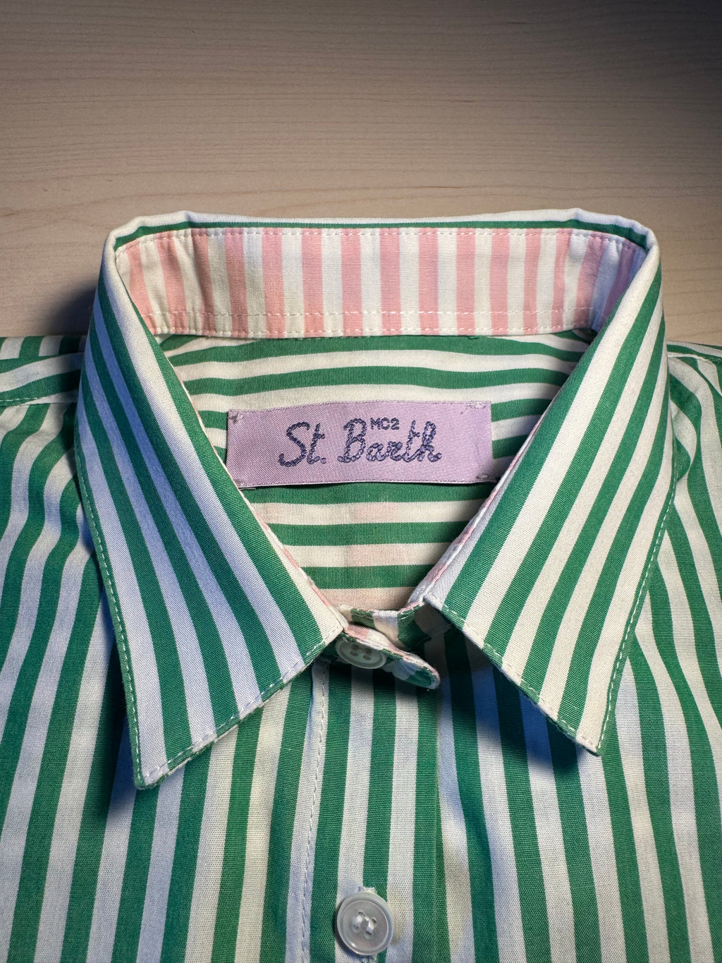 Camicia Saint Barth righe “Madame À La Plage”