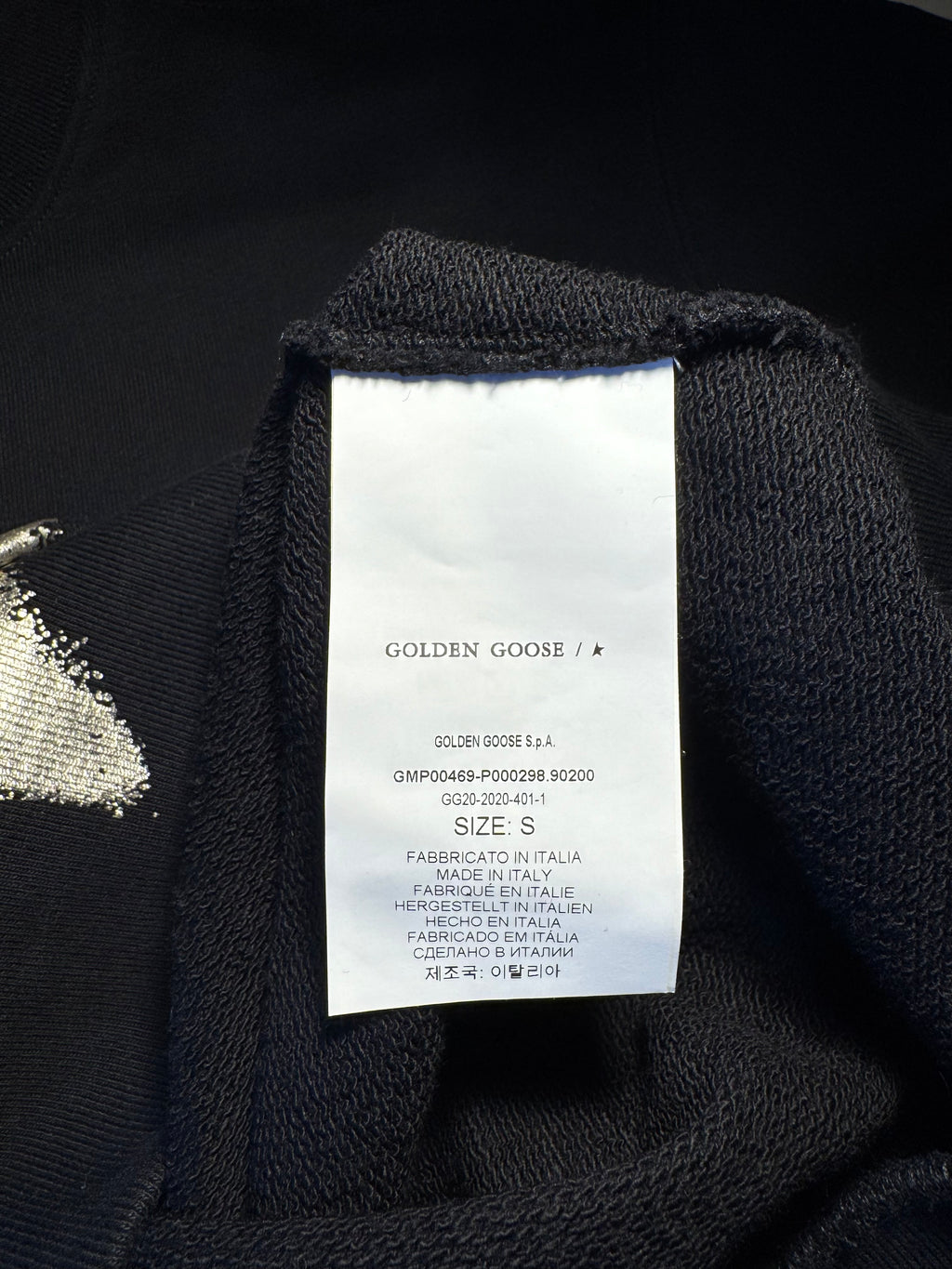 Felpa Golden Goose nera stella oro