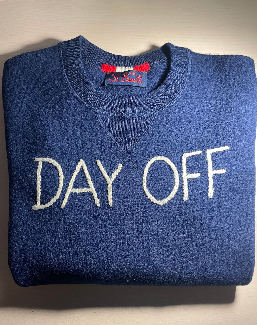 Maglione Saint Barth "Day Off" blu