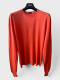 Maglione Paolo Pecora girocollo arancione