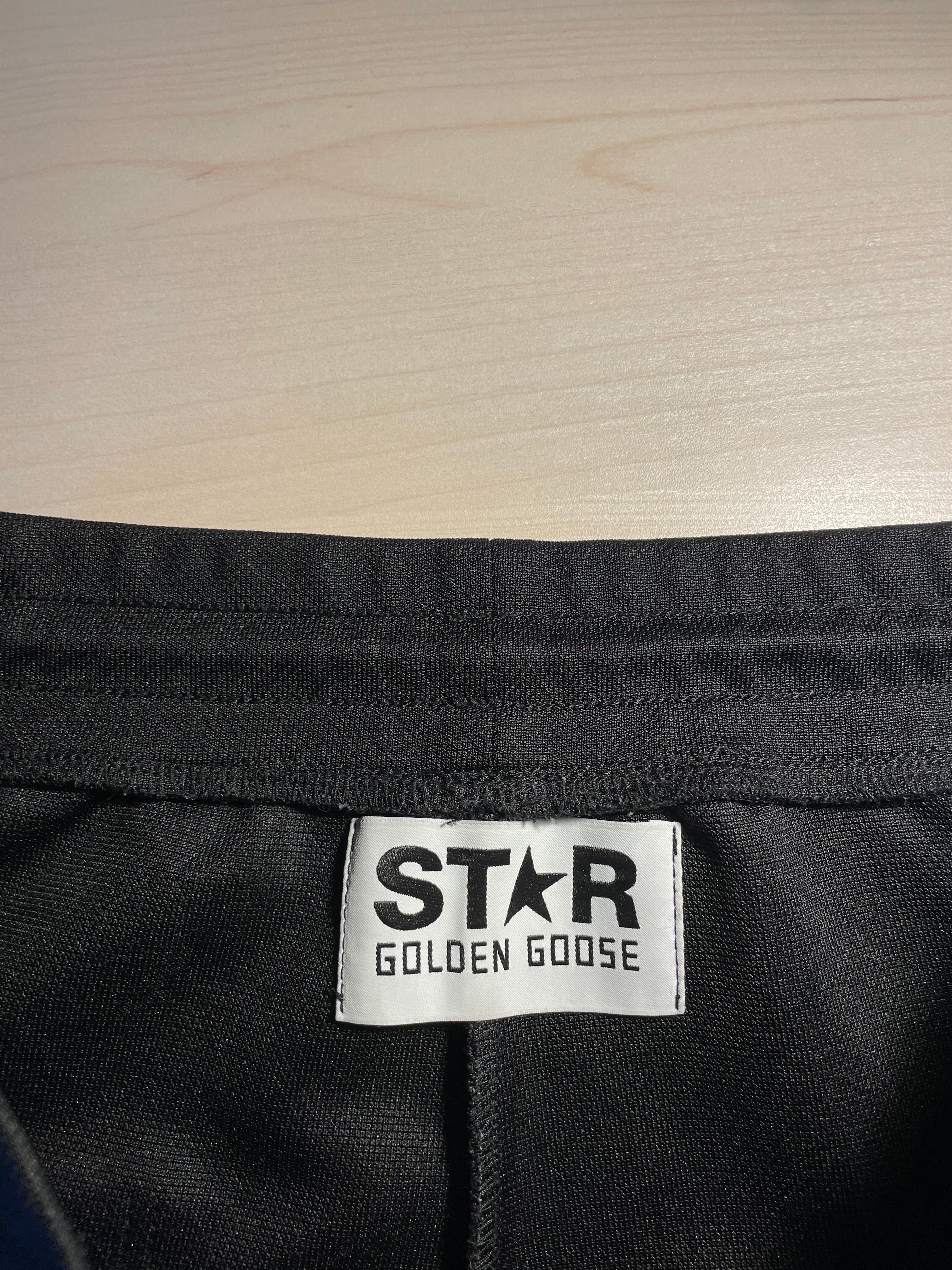 Pantaloni Golden Goose Star jogging neri stelline laterali