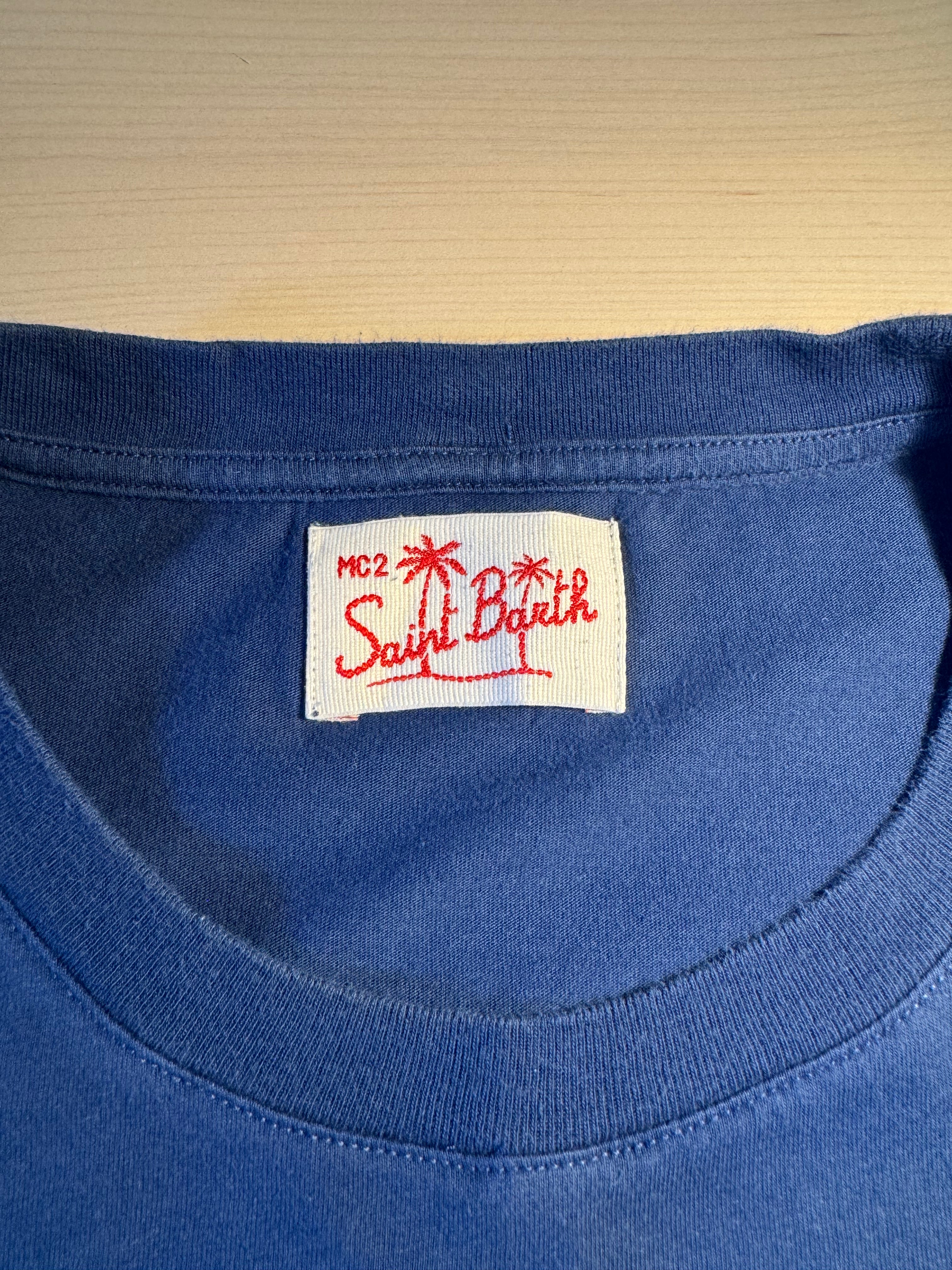 Maglia Saint Barth "$t. Barth Habitué" blu