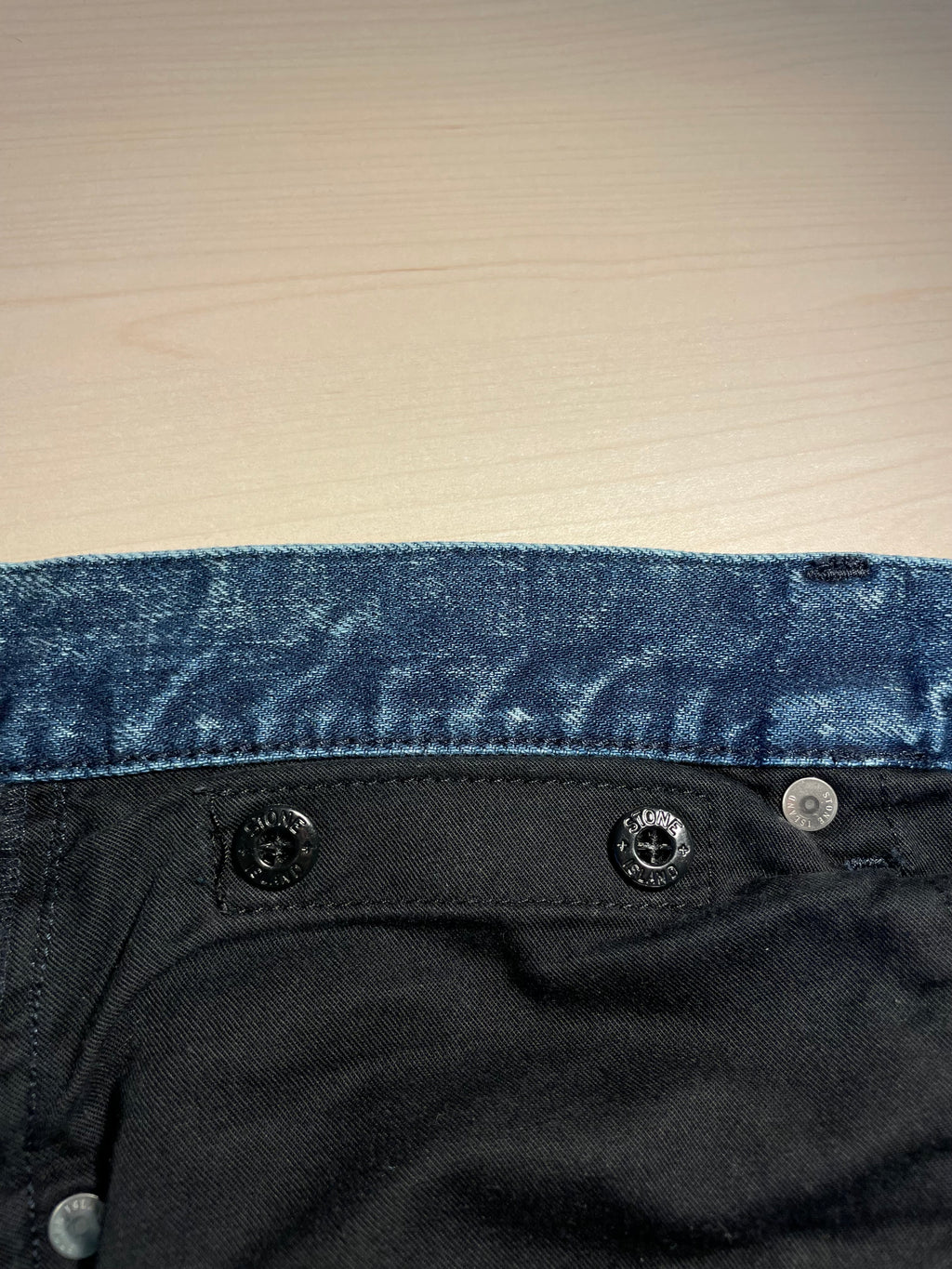 Jeans Stone Island L34, Type SL blu maculato