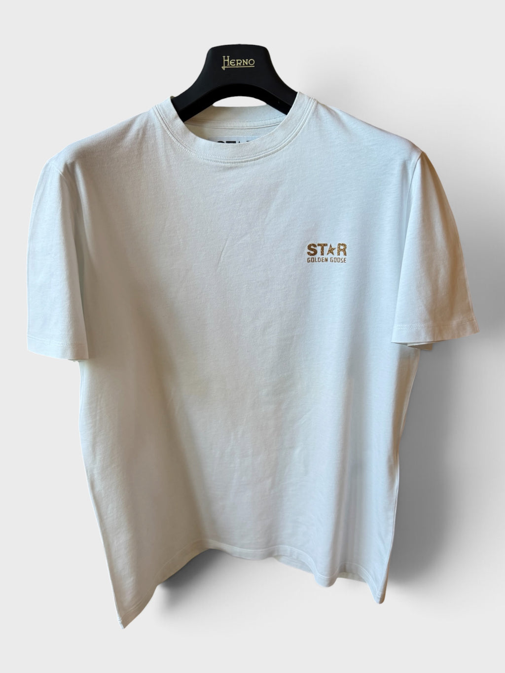 Maglia Golden Goose Star bianca stella oro retro