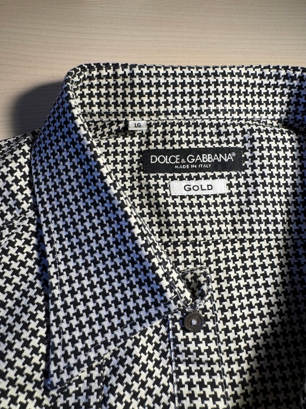Camicia Dolce e Gabbana Gold bianca e nera