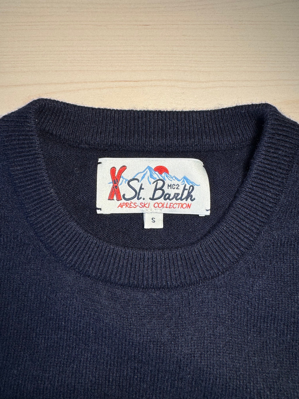 Maglione Saint Barth "Col Ghiaccio Ci Faccio Lo Spritz" blu