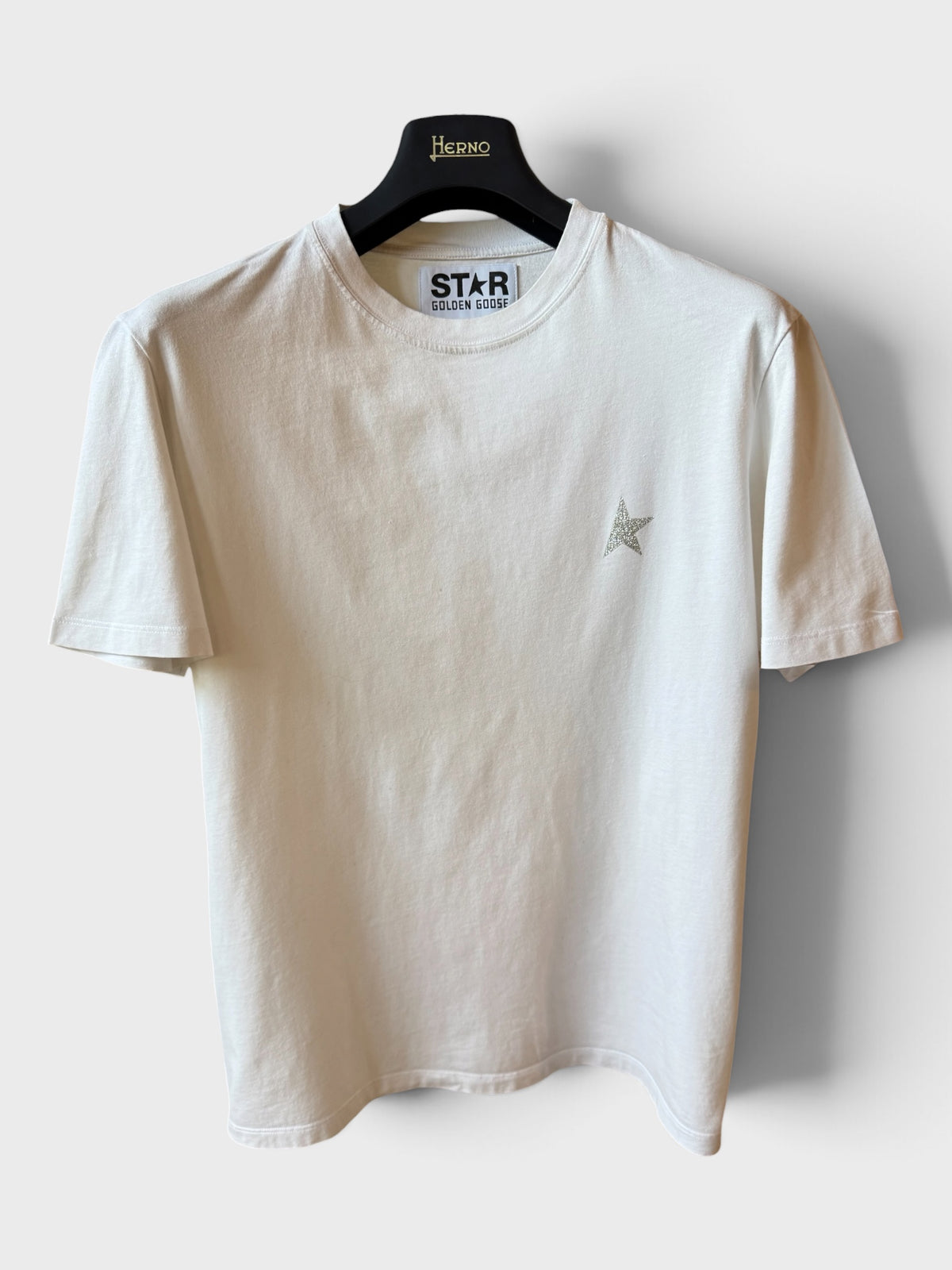 Maglia Golden Goose Star bianca stella argento