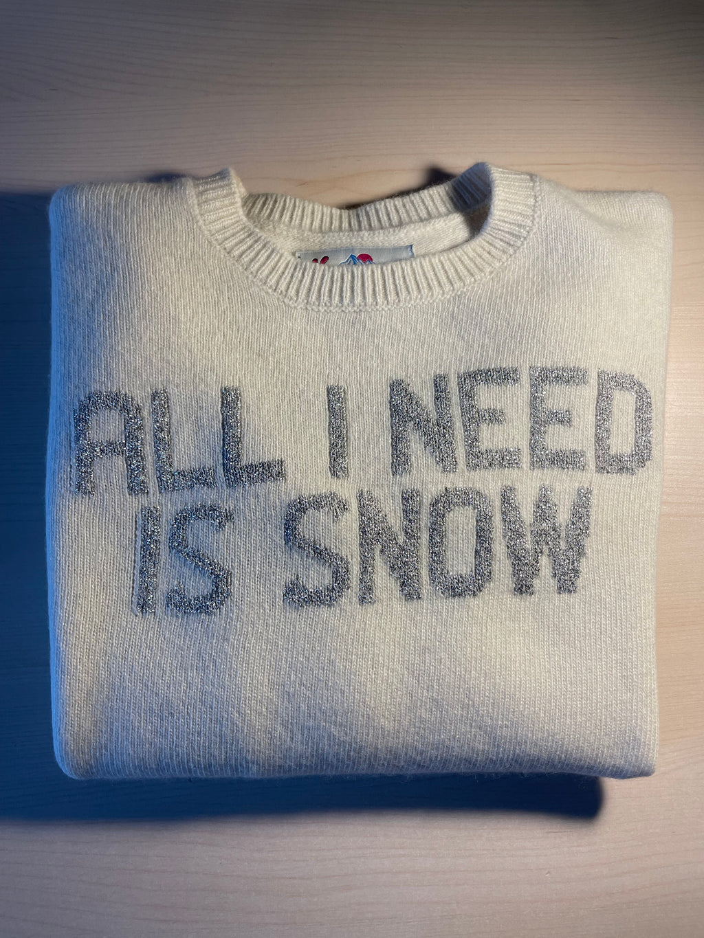 Maglione Saint Barth "All I need is snow"
