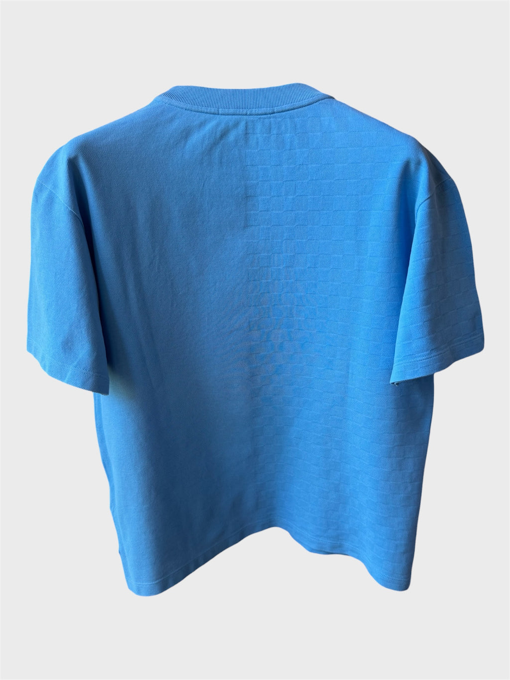 Maglia Louis Vuitton azzurra con taschino Damier
