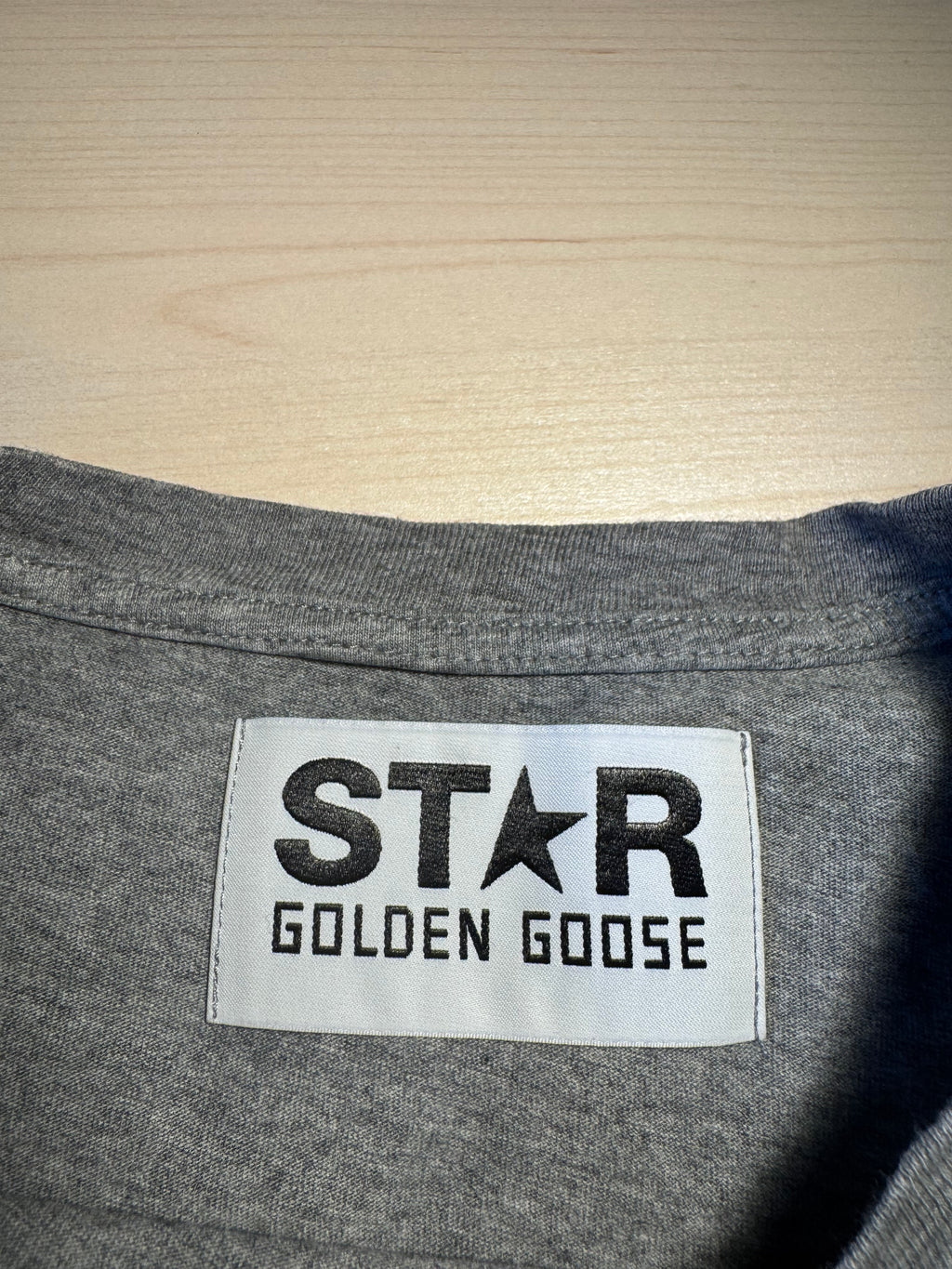 Maglia Golden Goose Star grigia stella oro
