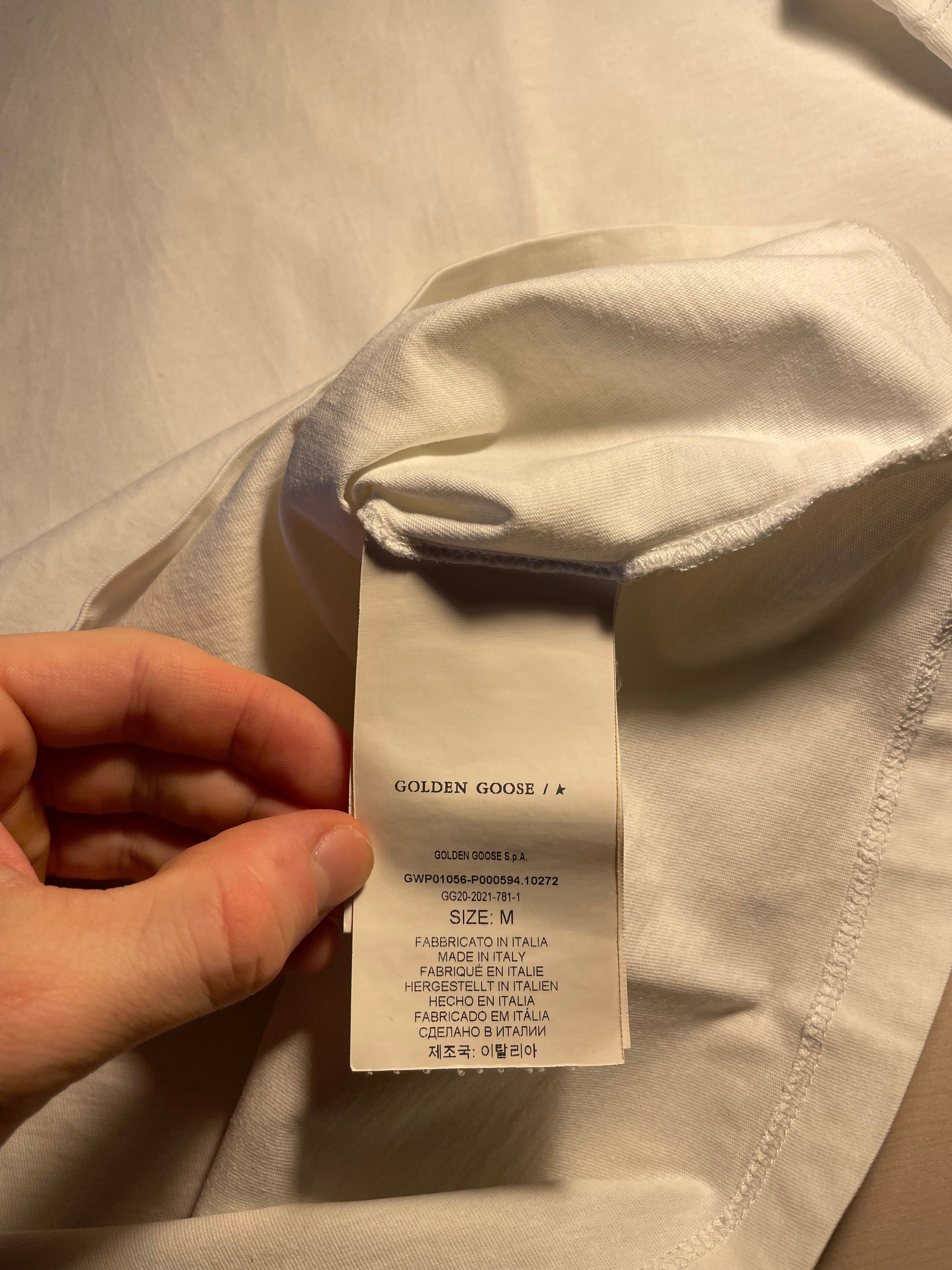 Maglia Golden Goose star scritta oro