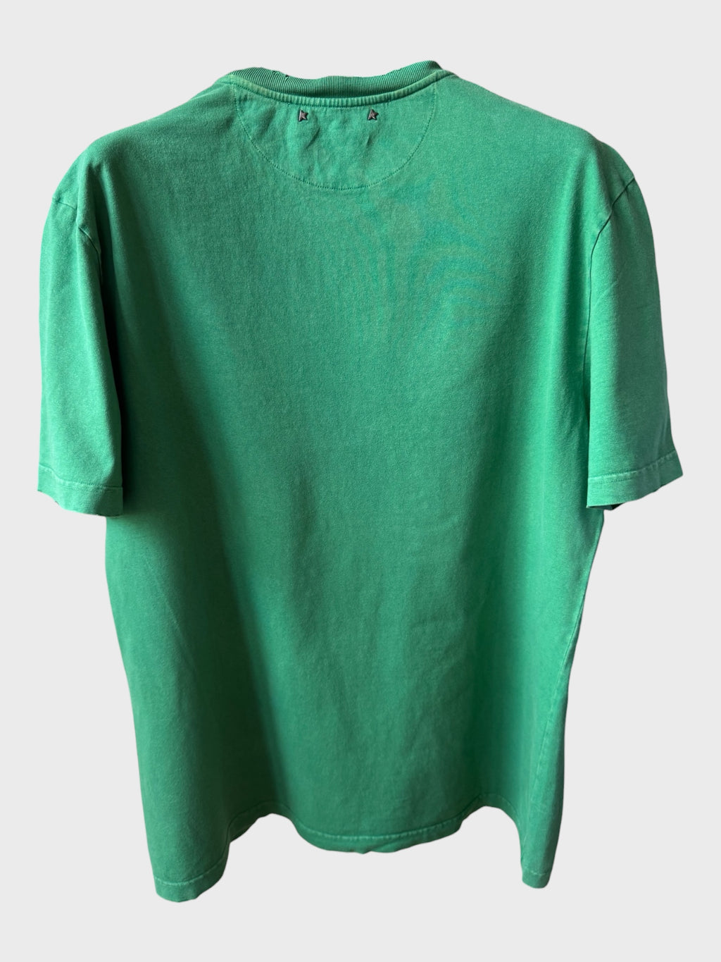 Maglia Golden Goose verde scritta "Golden"