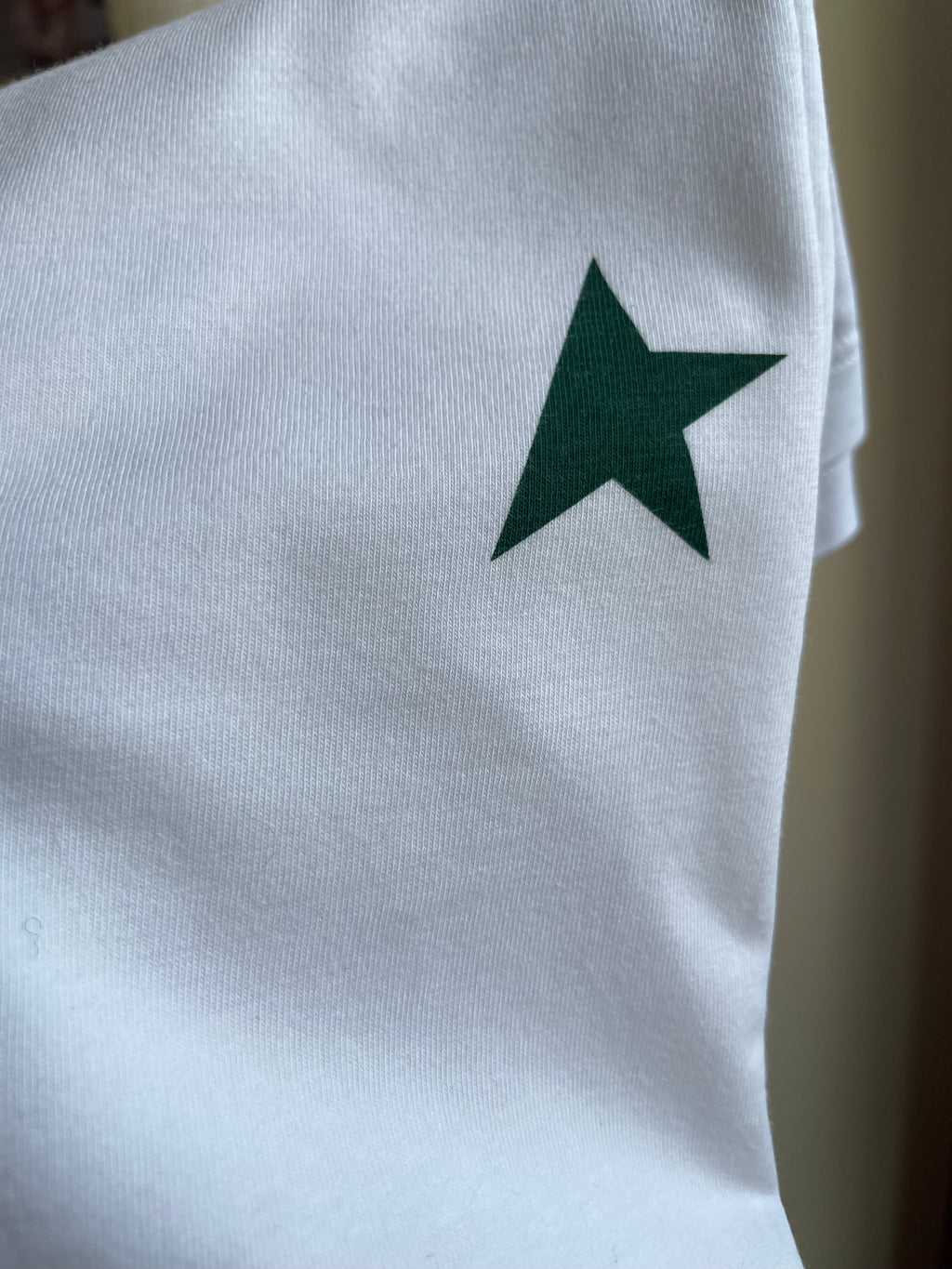 Maglia Golden Goose Star bianca stella verde
