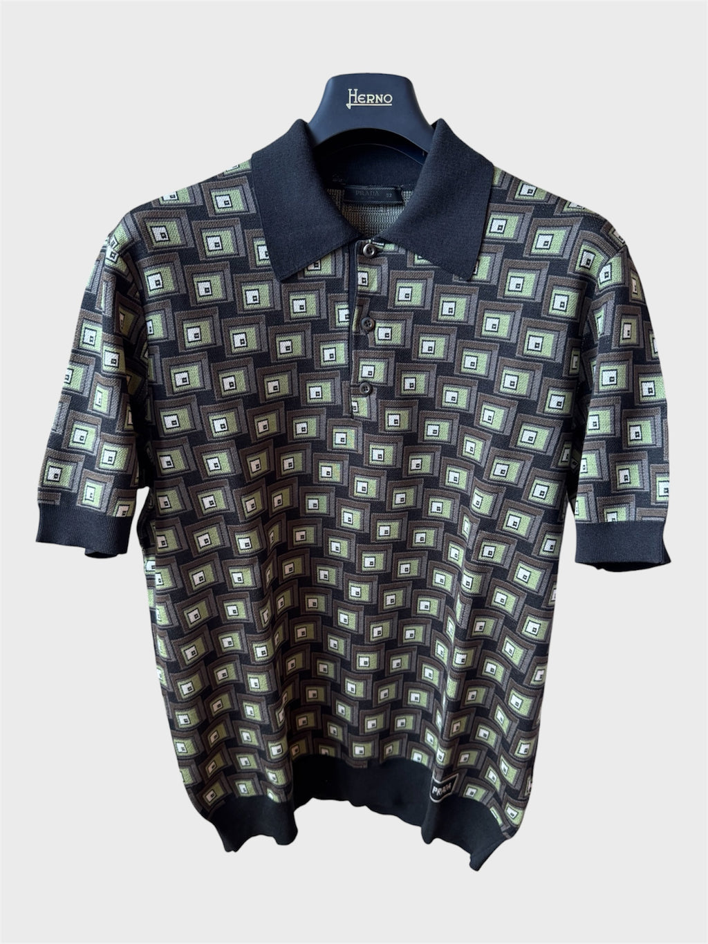 Polo in seta Prada