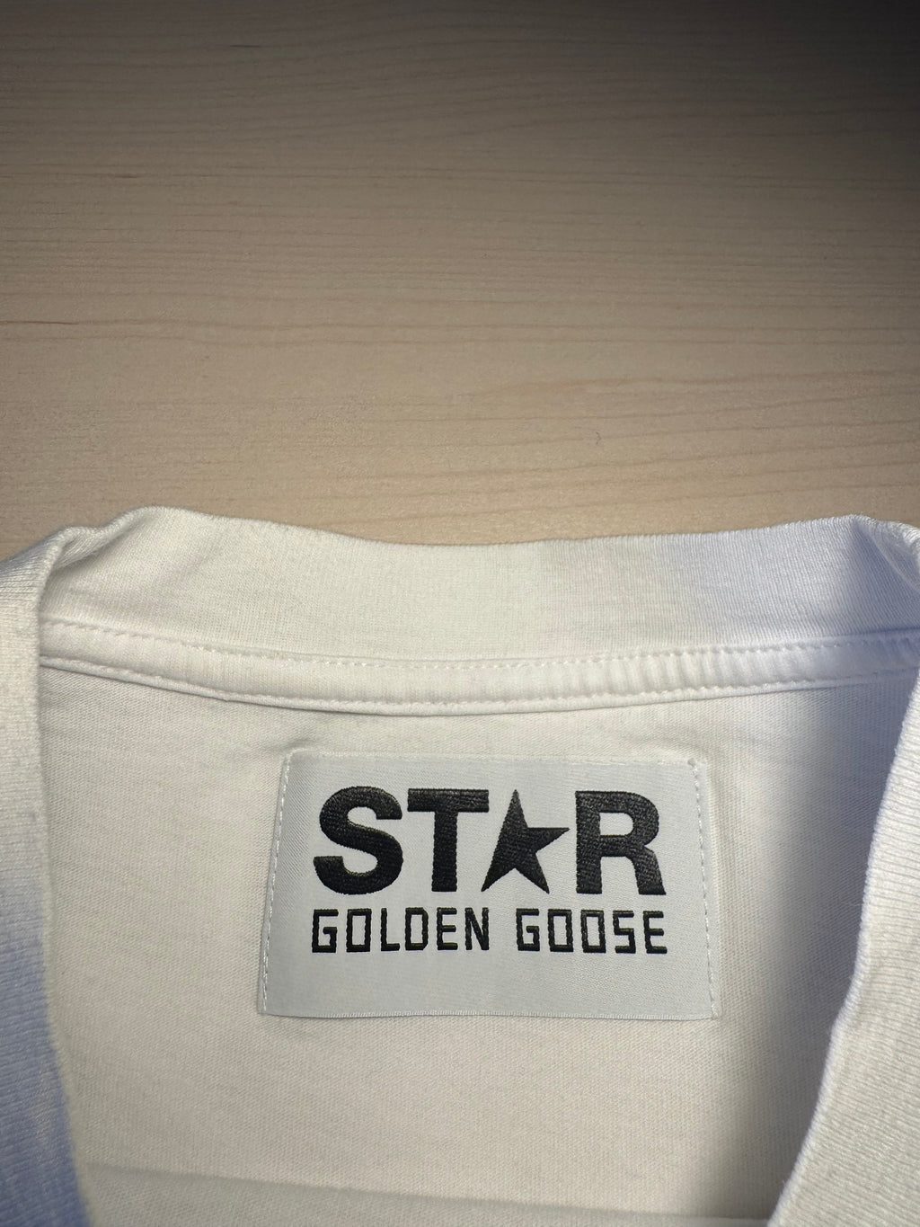 Maglia Golden Goose Star bianca stella argento retro