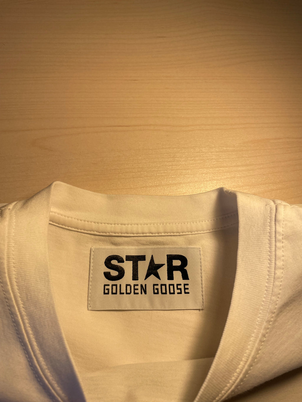 Maglia Golden Goose Star bianca stella argento